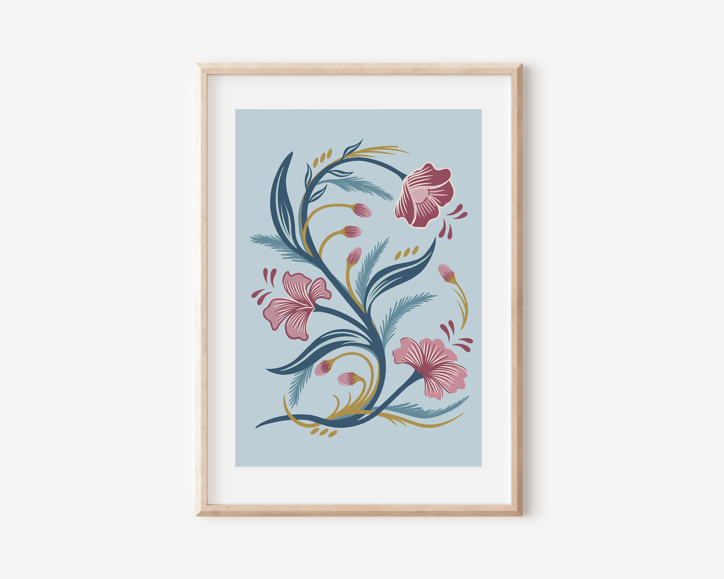 Abstract Floral Art Print