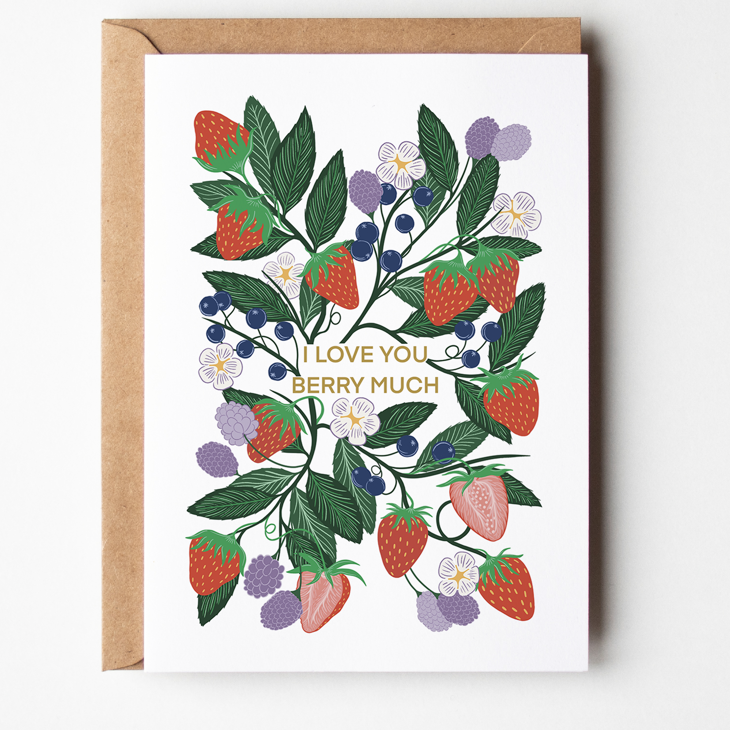 Berry Much Greetings Card