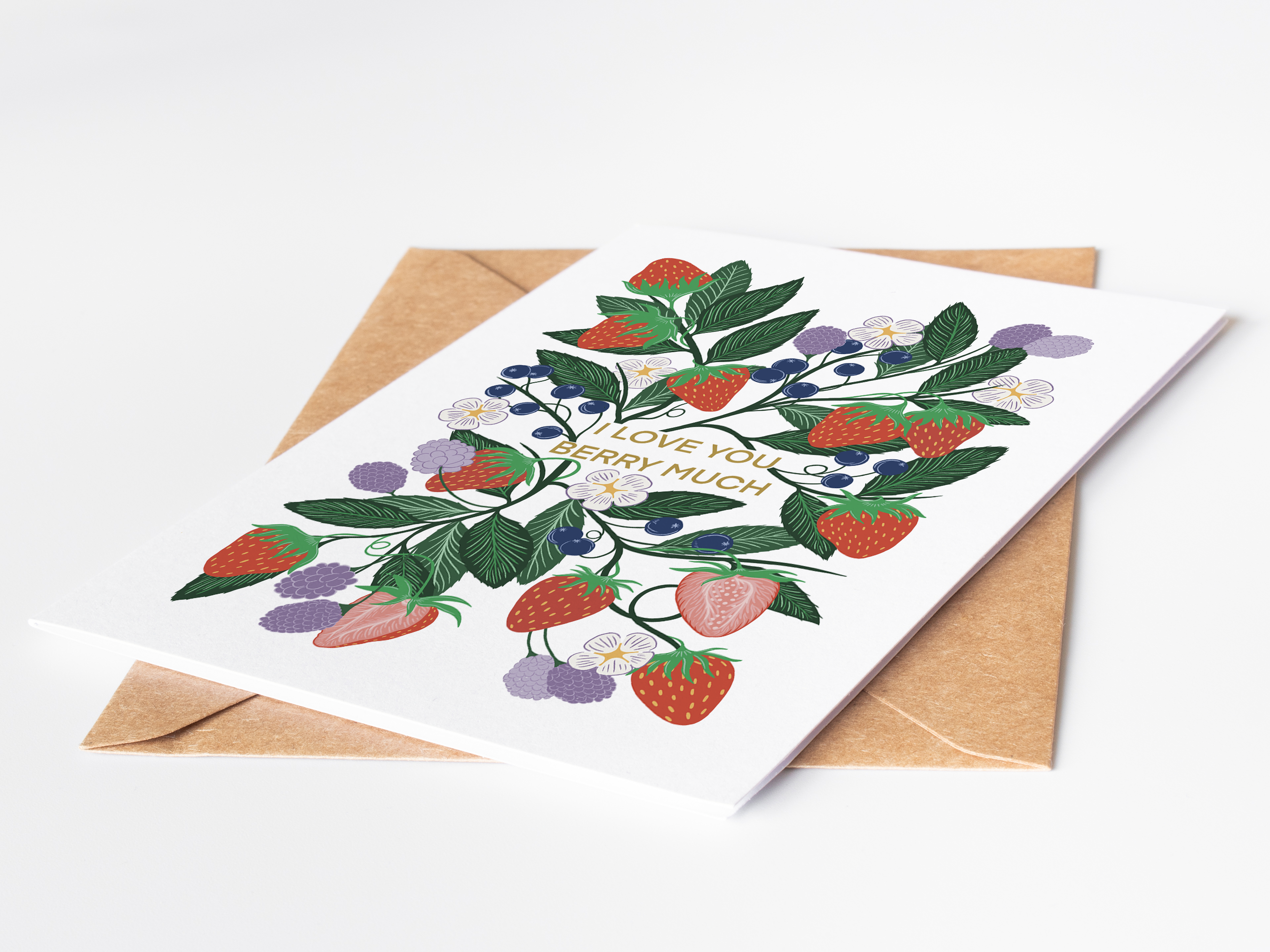 Berry Much Greetings Card