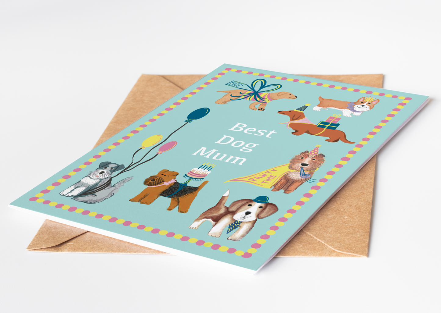 Best Dog Mum Greetings Card
