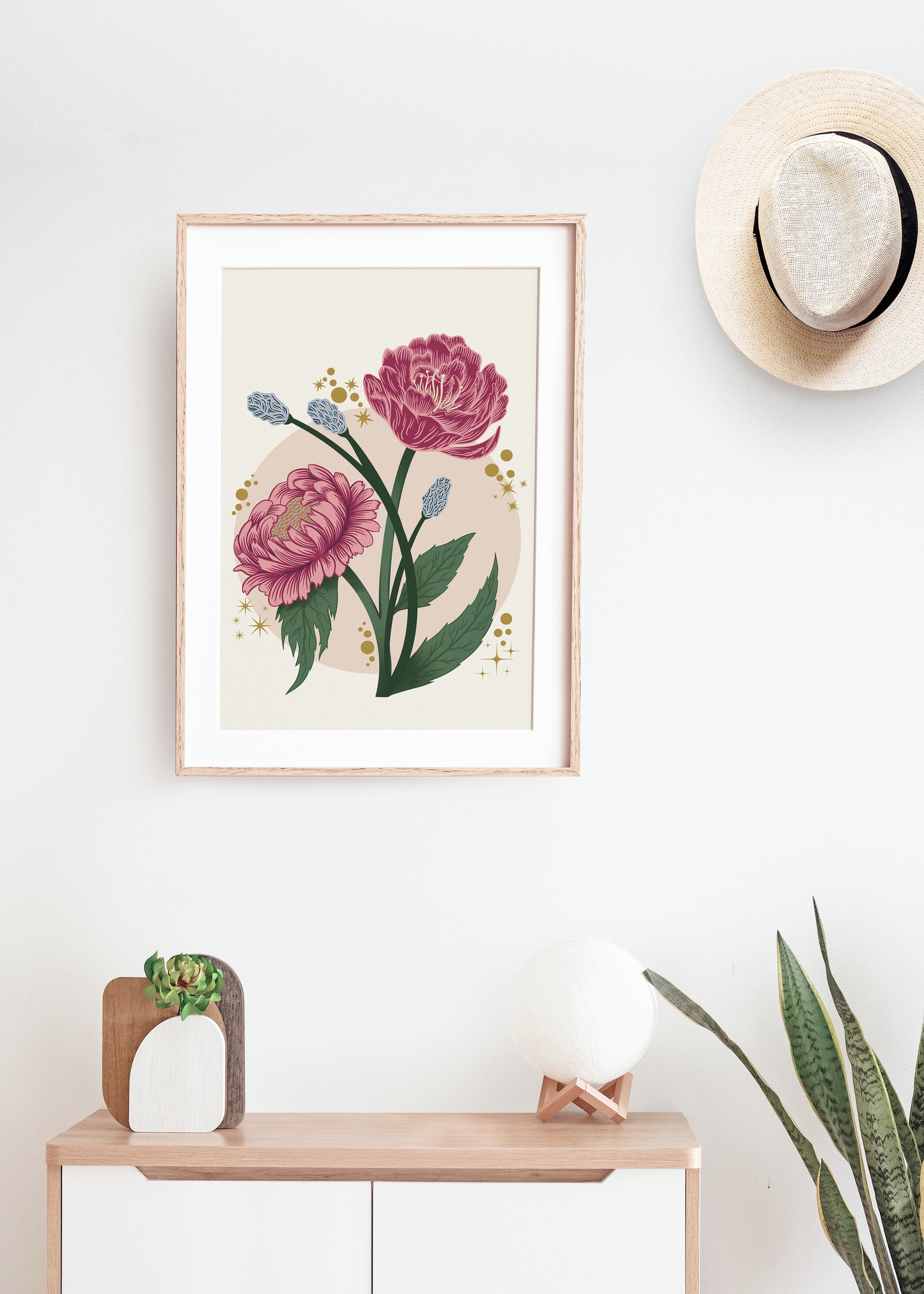 Peony Floral Art Print
