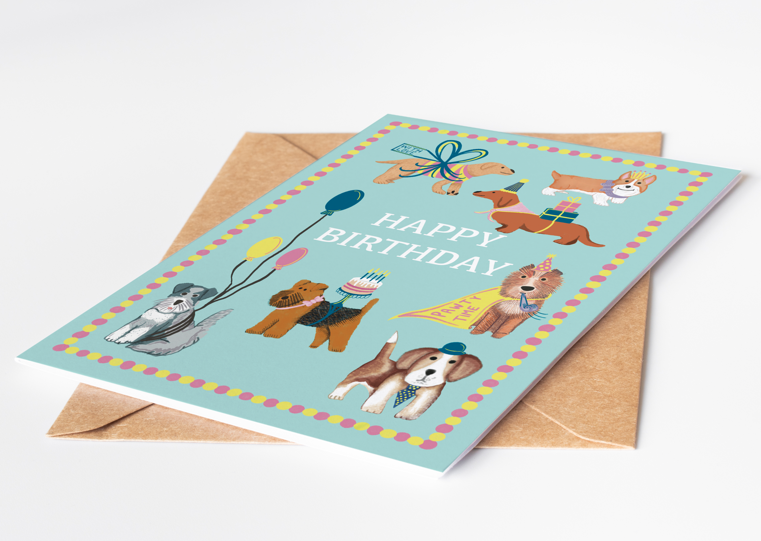 Happy Birthday Dog Greetings Card