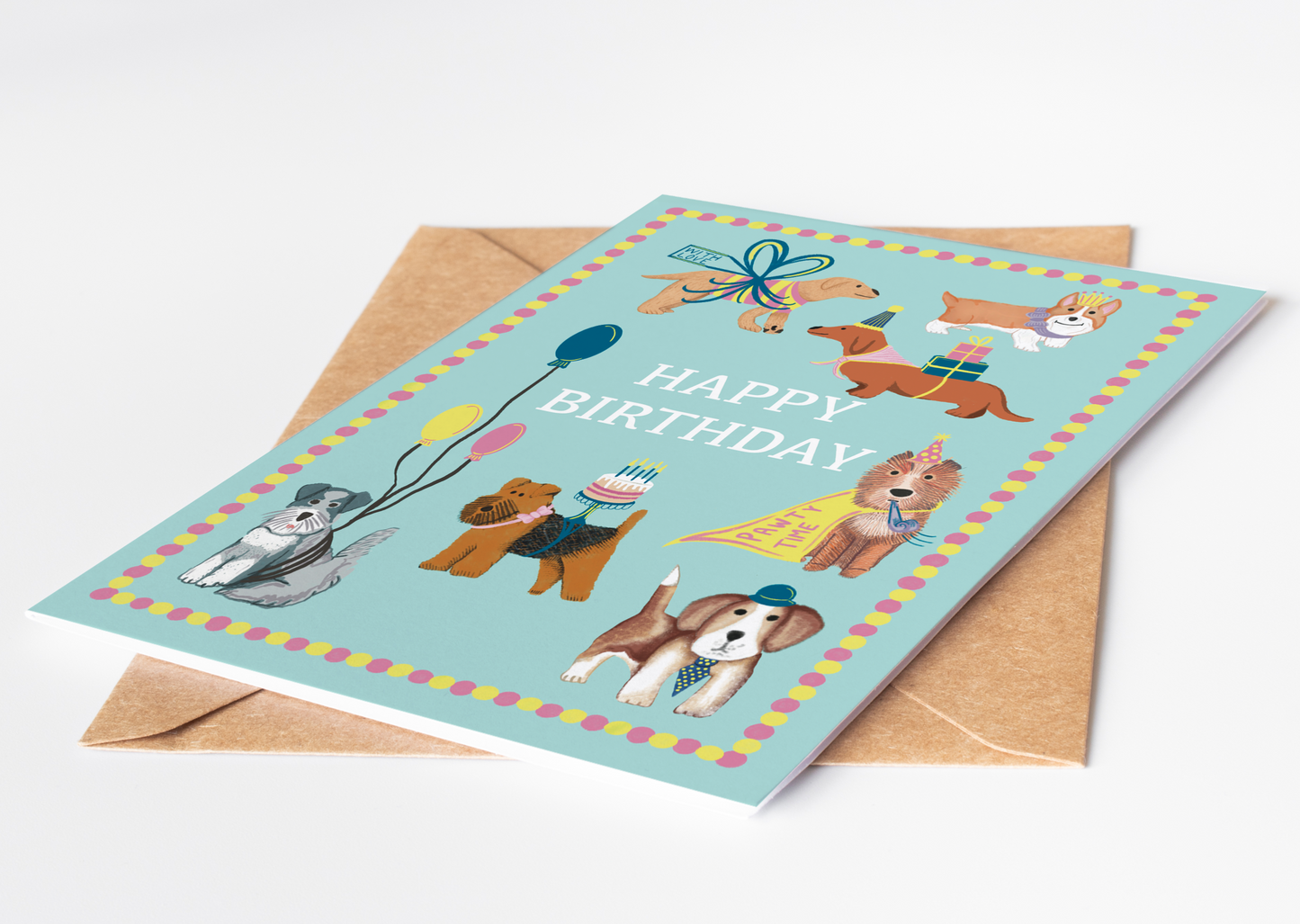 Happy Birthday Dog Greetings Card