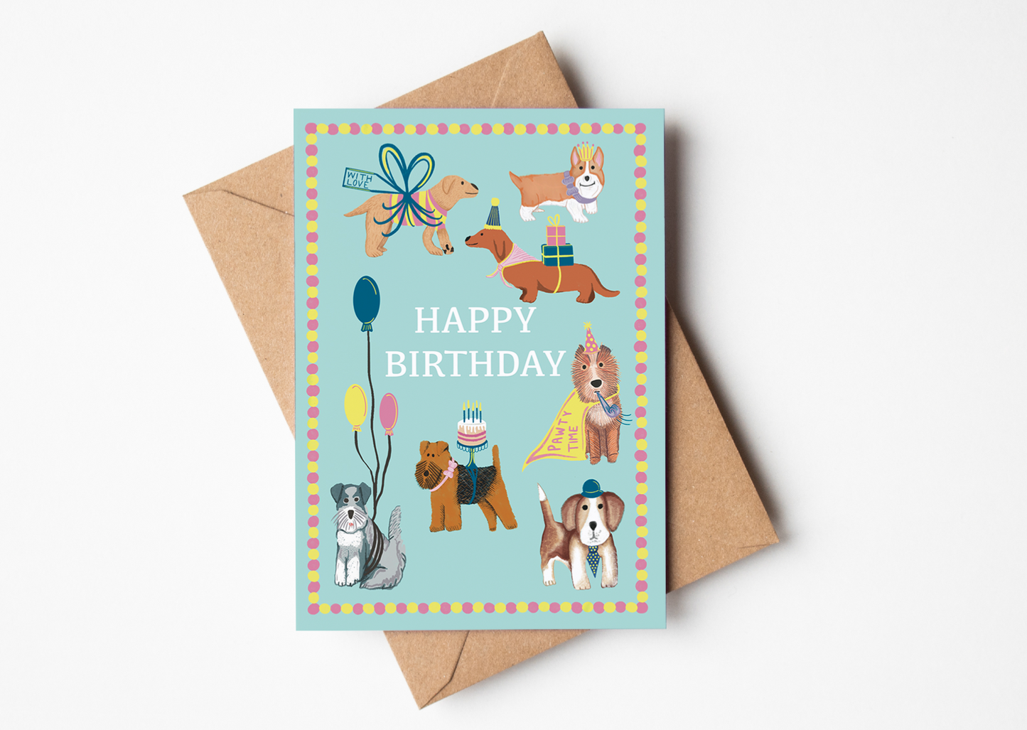Happy Birthday Dog Greetings Card