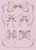 Purple Ribbon Bow Art Print