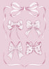 Pink Ribbon Bow Art Print