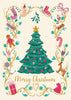 Vintage Christmas Tree Christmas Card