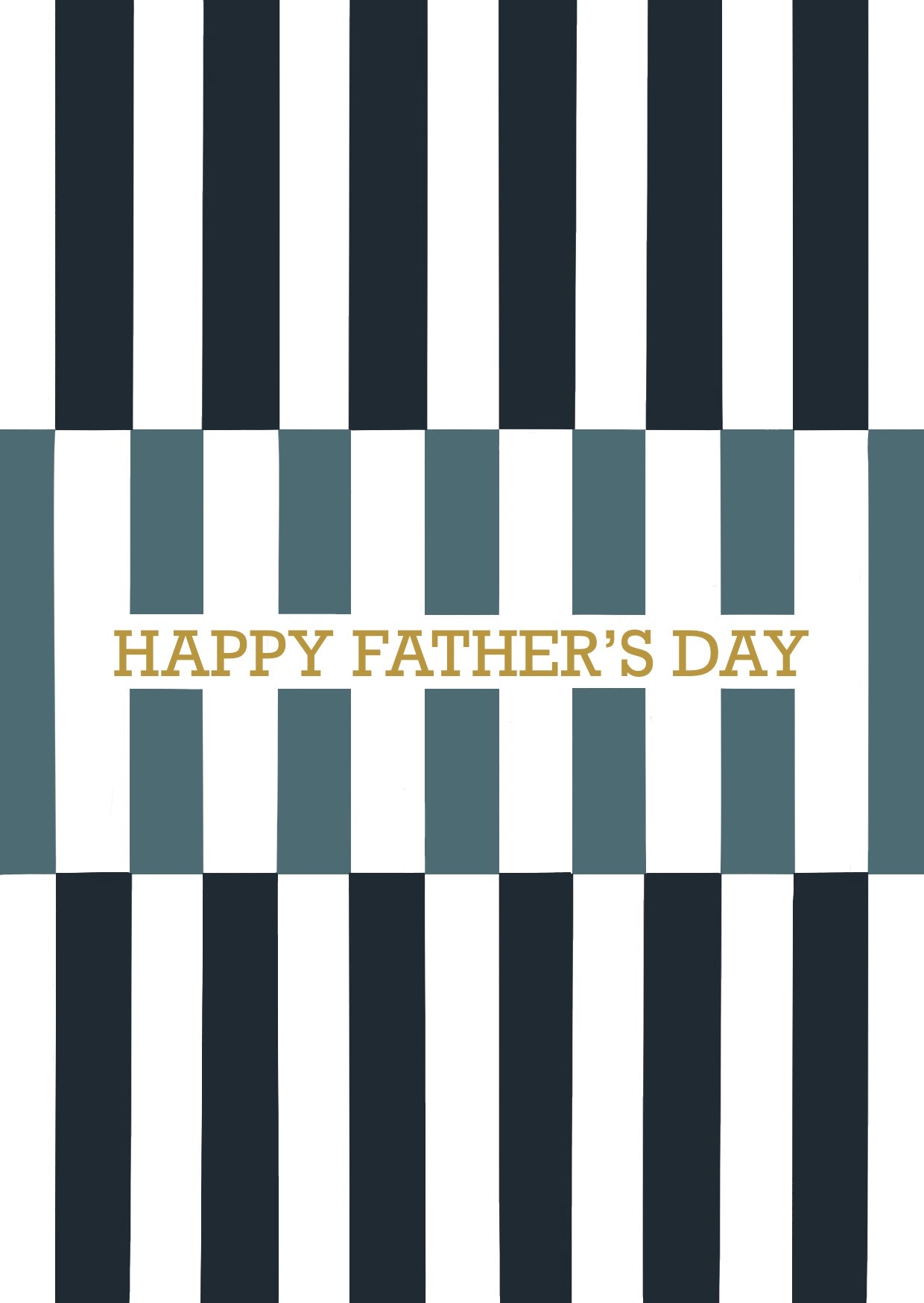 Stripe Father's Day Card
