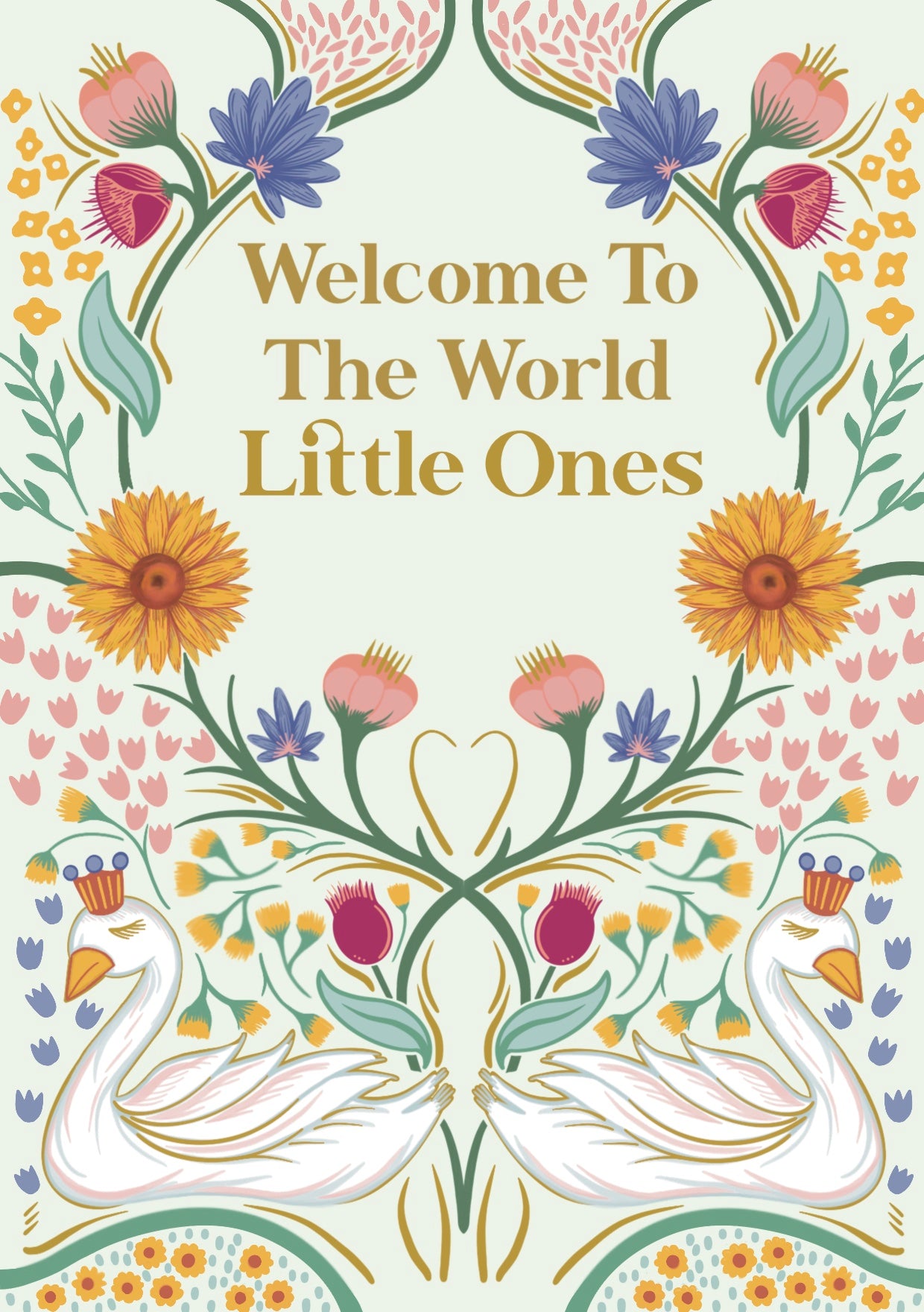New Twins Greetings Card