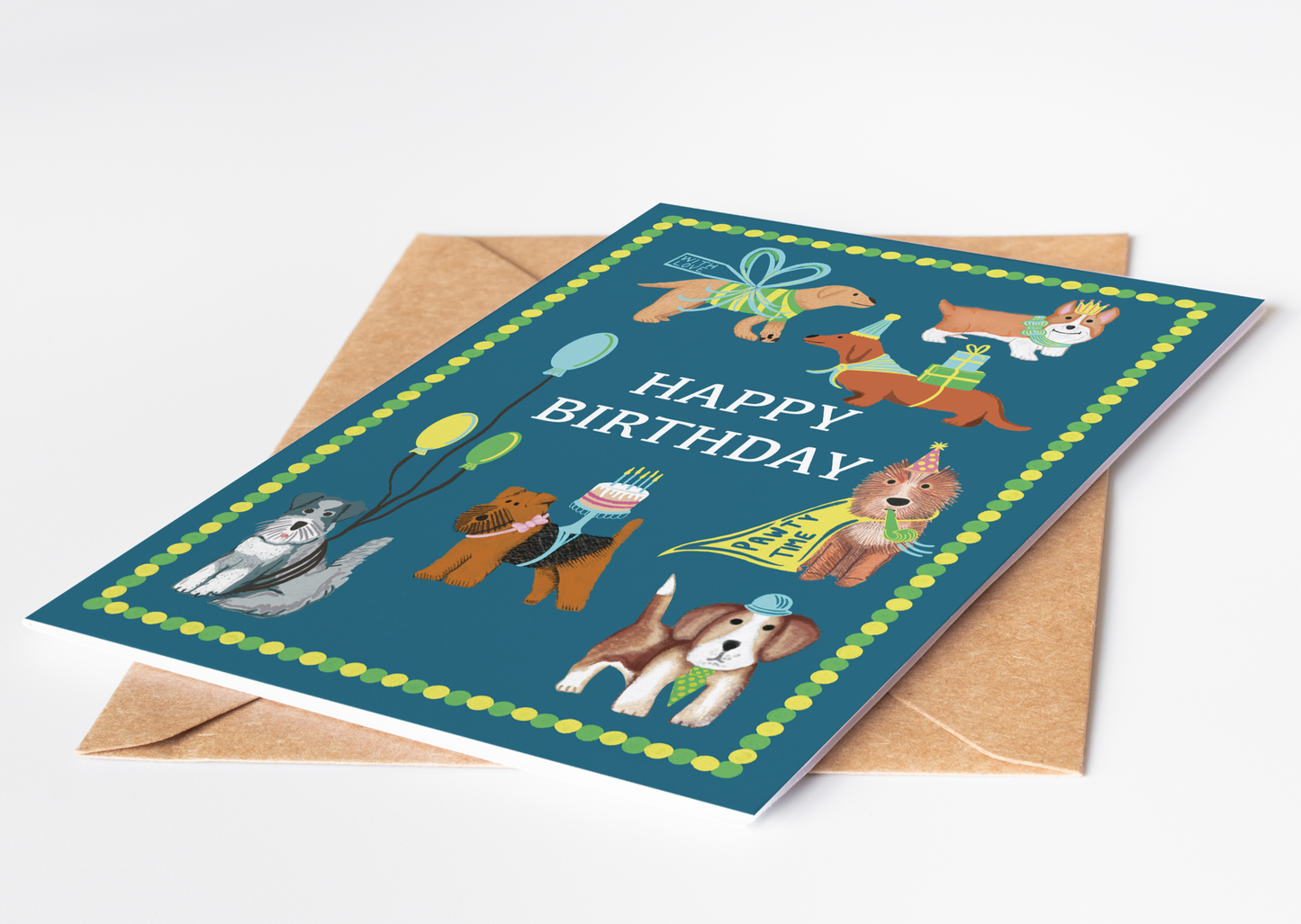 Happy Birthday Dog Greetings Card