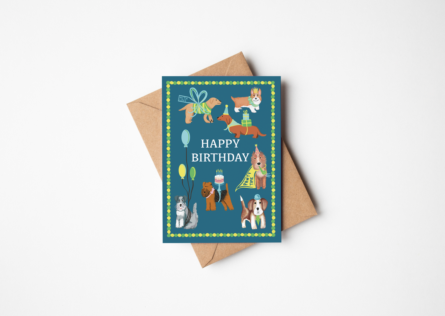 Happy Birthday Dog Greetings Card