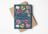 Floral Happy Birthday Greetings Card.