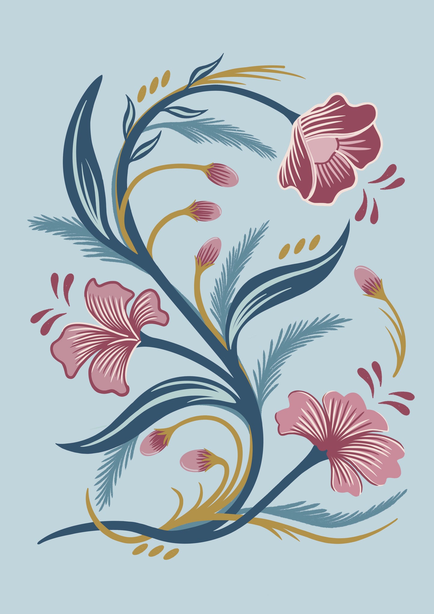 Abstract Floral Art Print