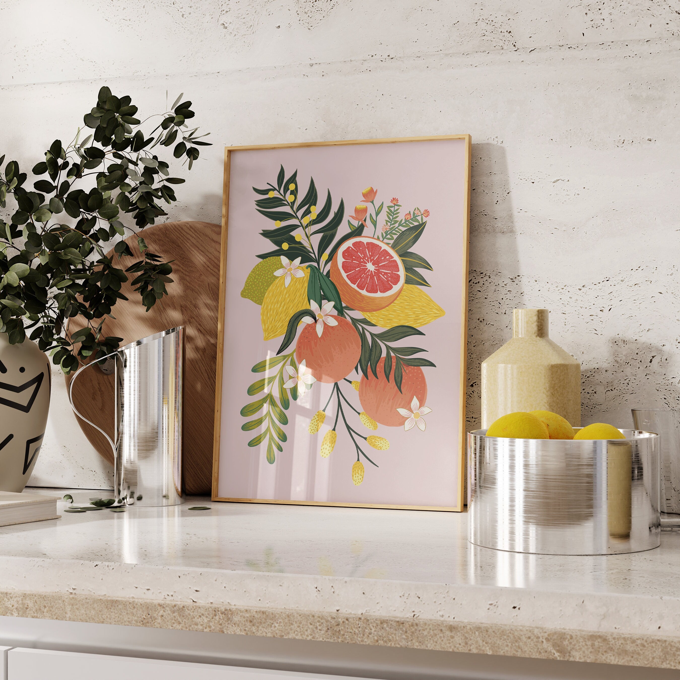 Citrus Fruits Art Print