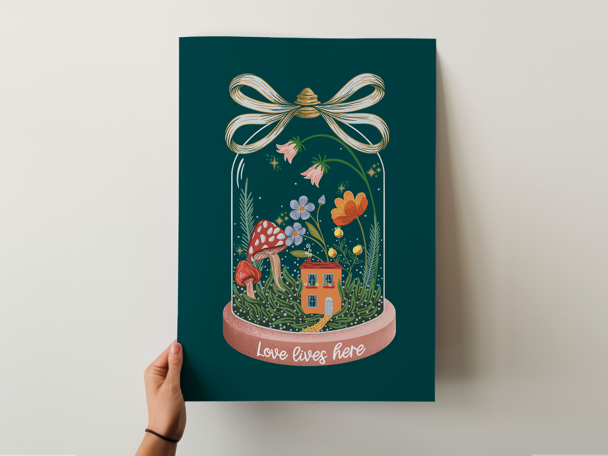 Love Lives Here Art Print