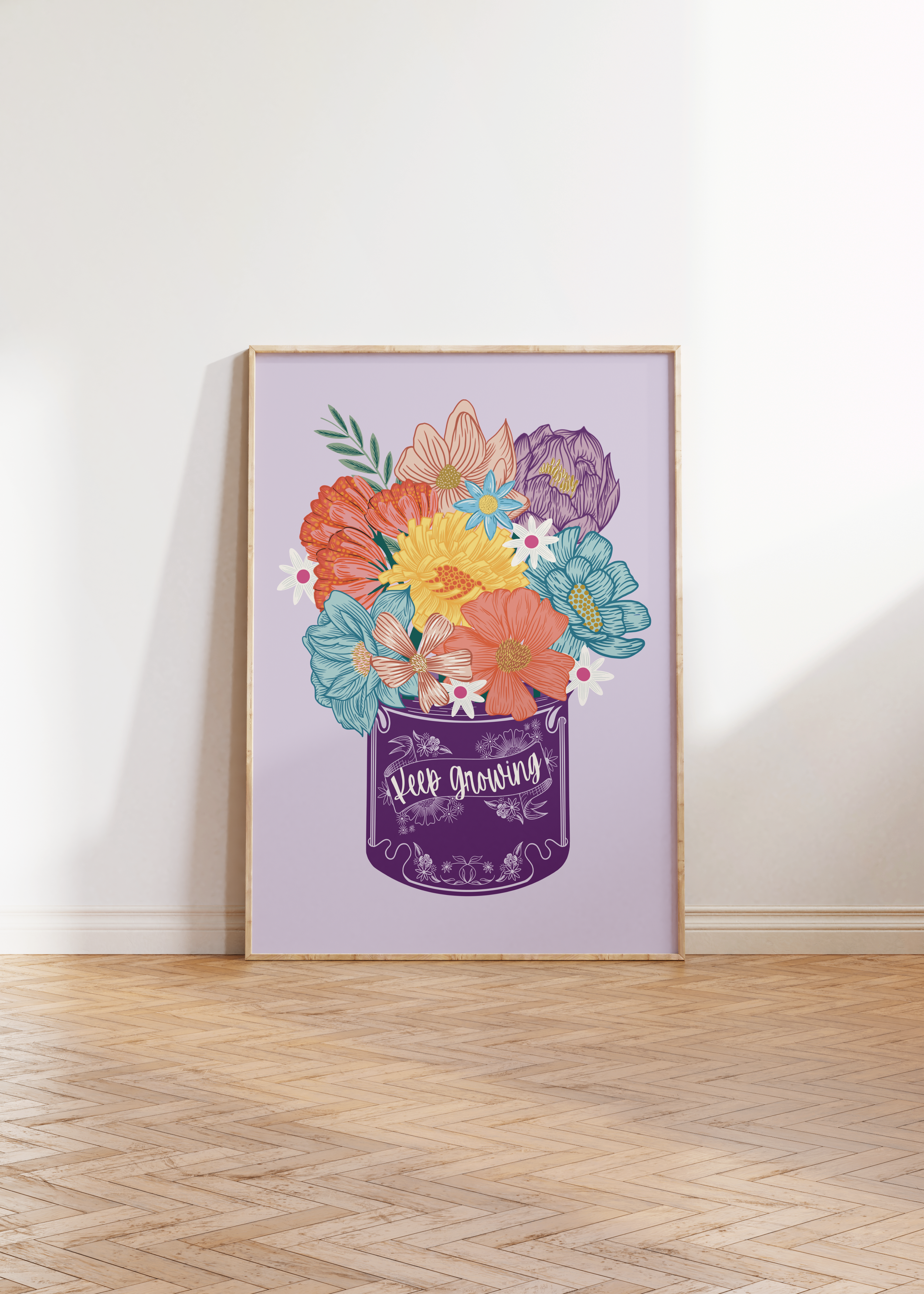 Keep Growing Motivational Art Print
