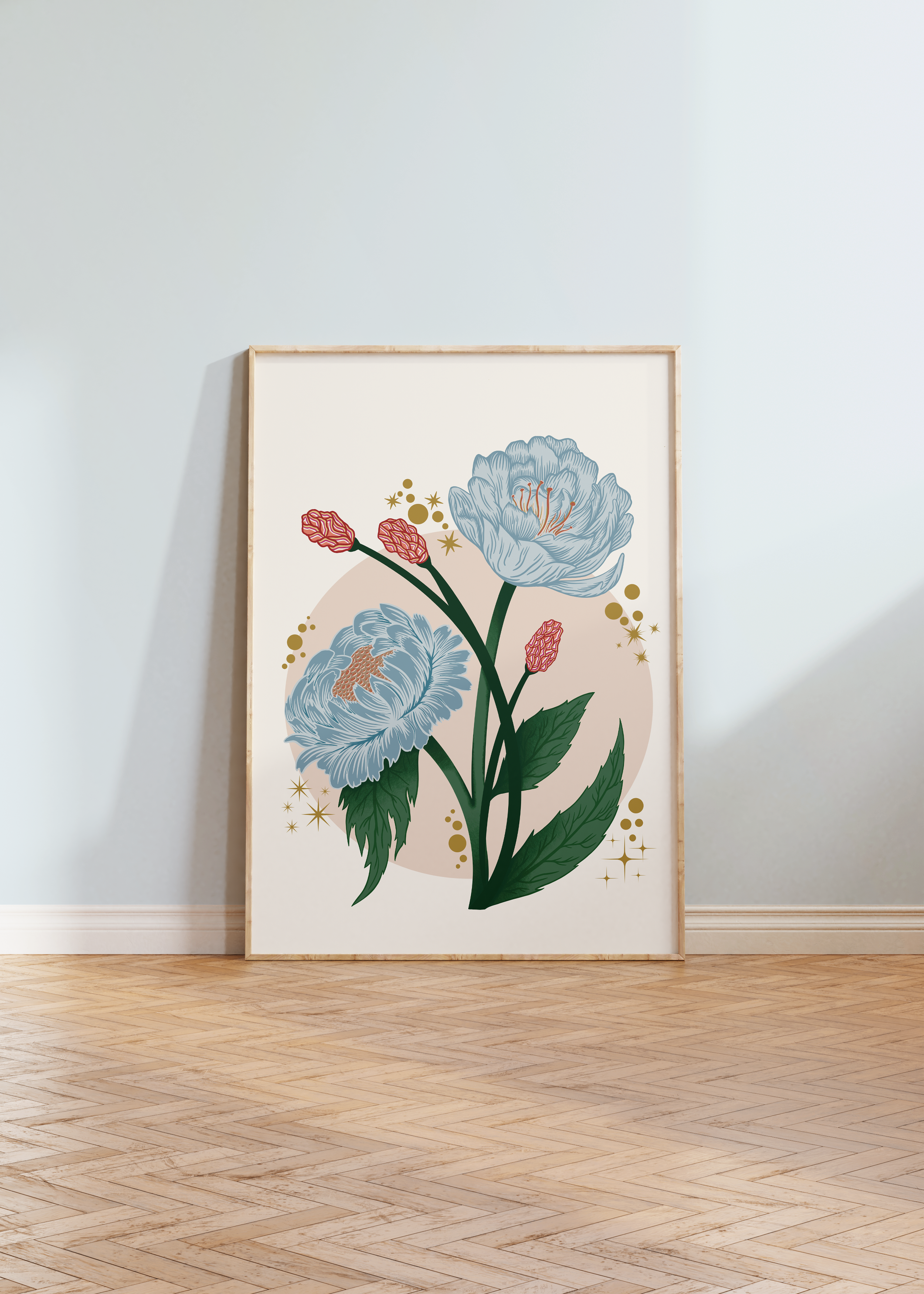 Peony Floral Art Print
