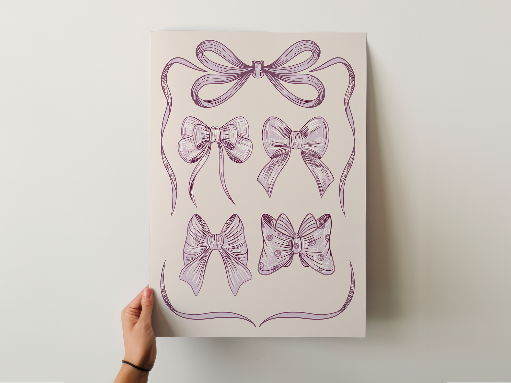 Ribbon Bow Art Print