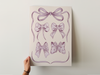 Ribbon Bow Art Print