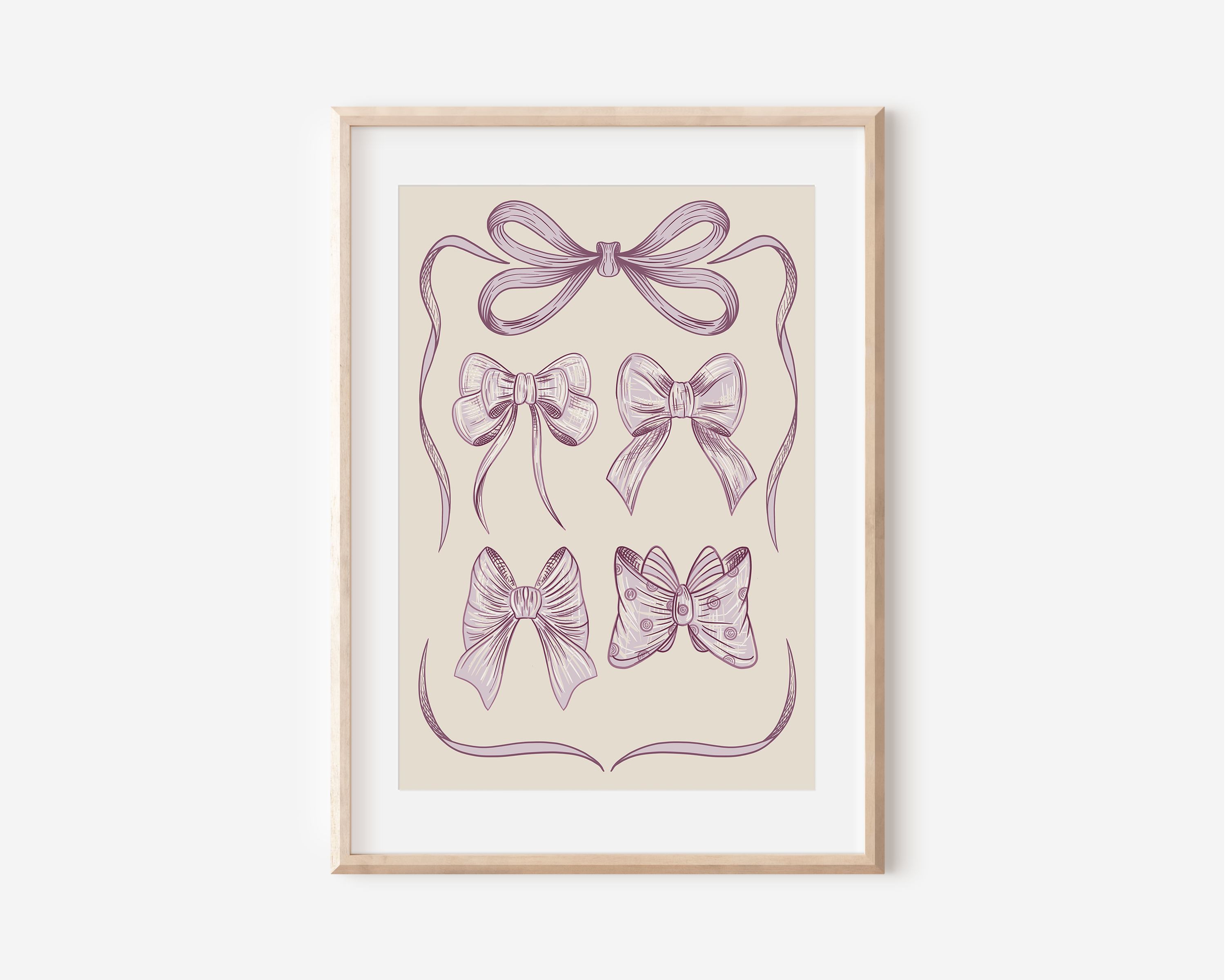 Ribbon Bow Art Print