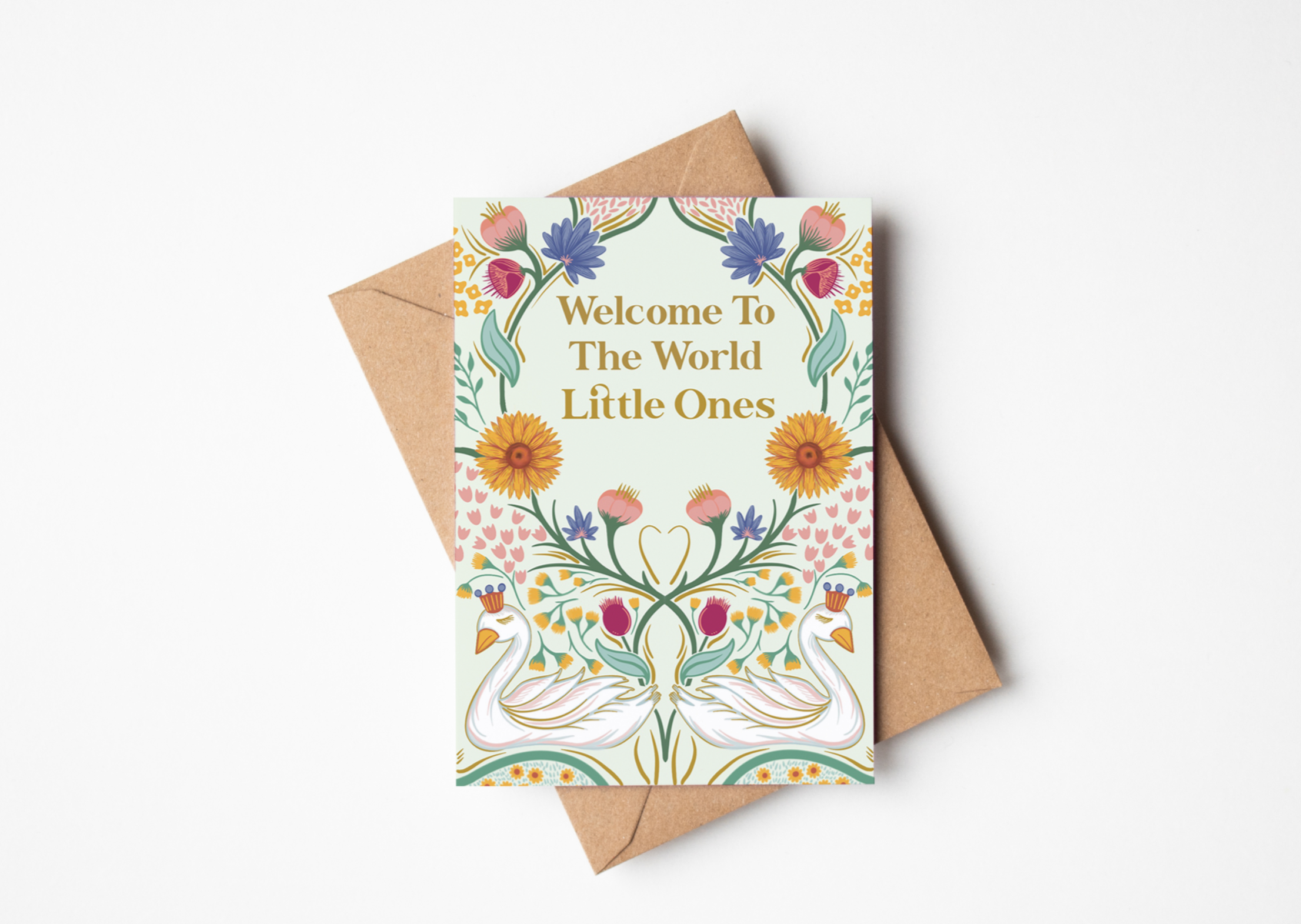 New Twins Greetings Card