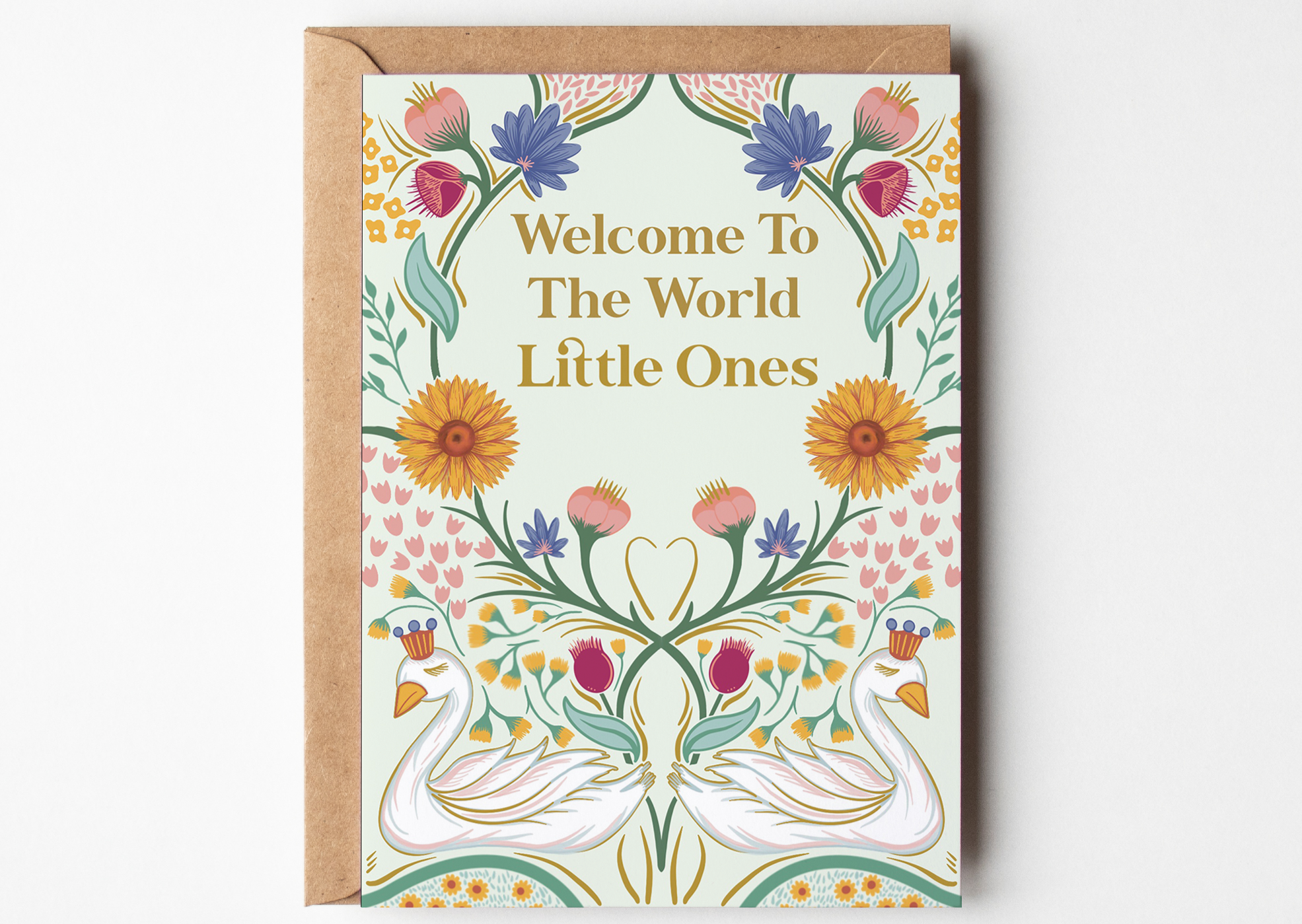 New Twins Greetings Card
