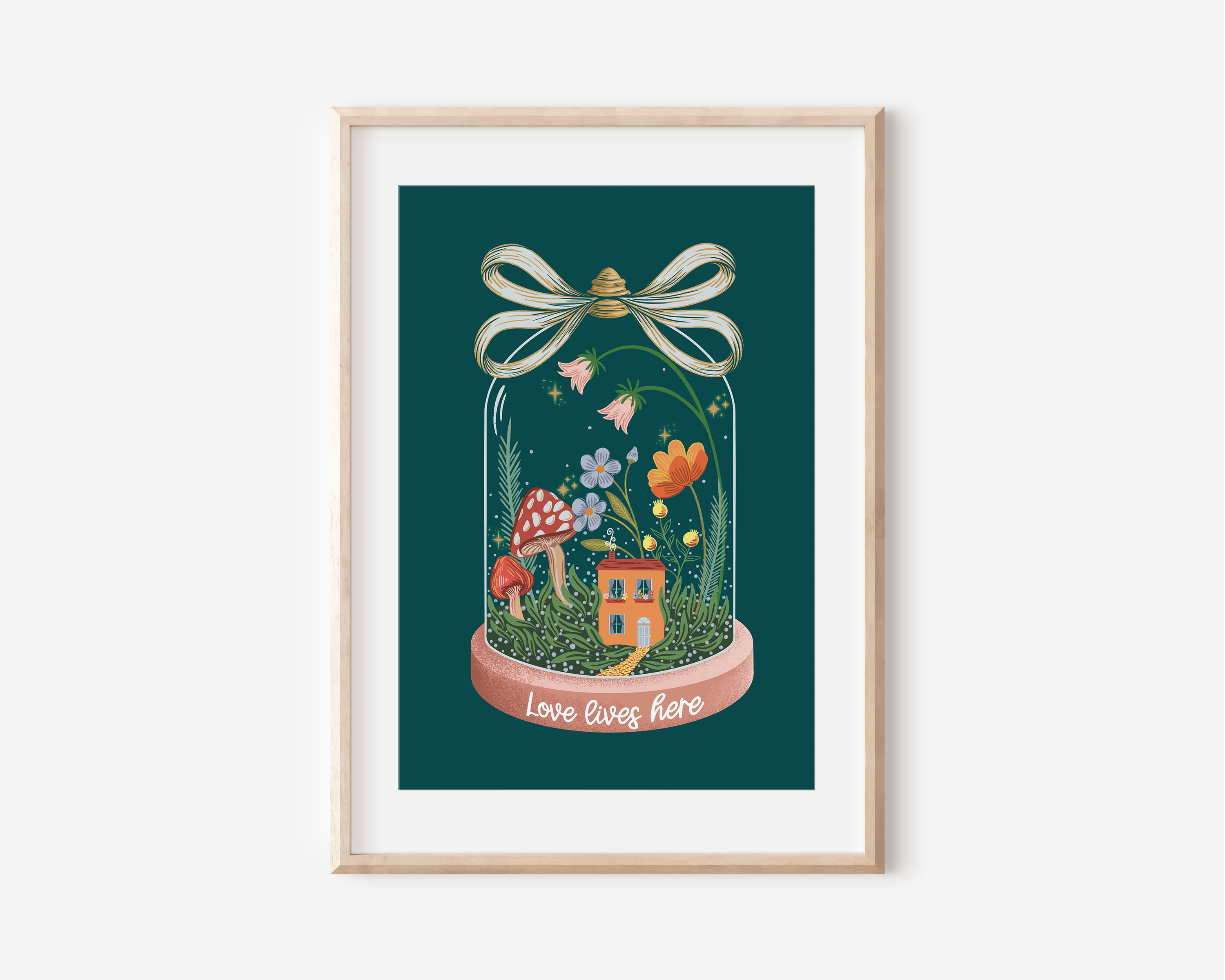 Love Lives Here Art Print