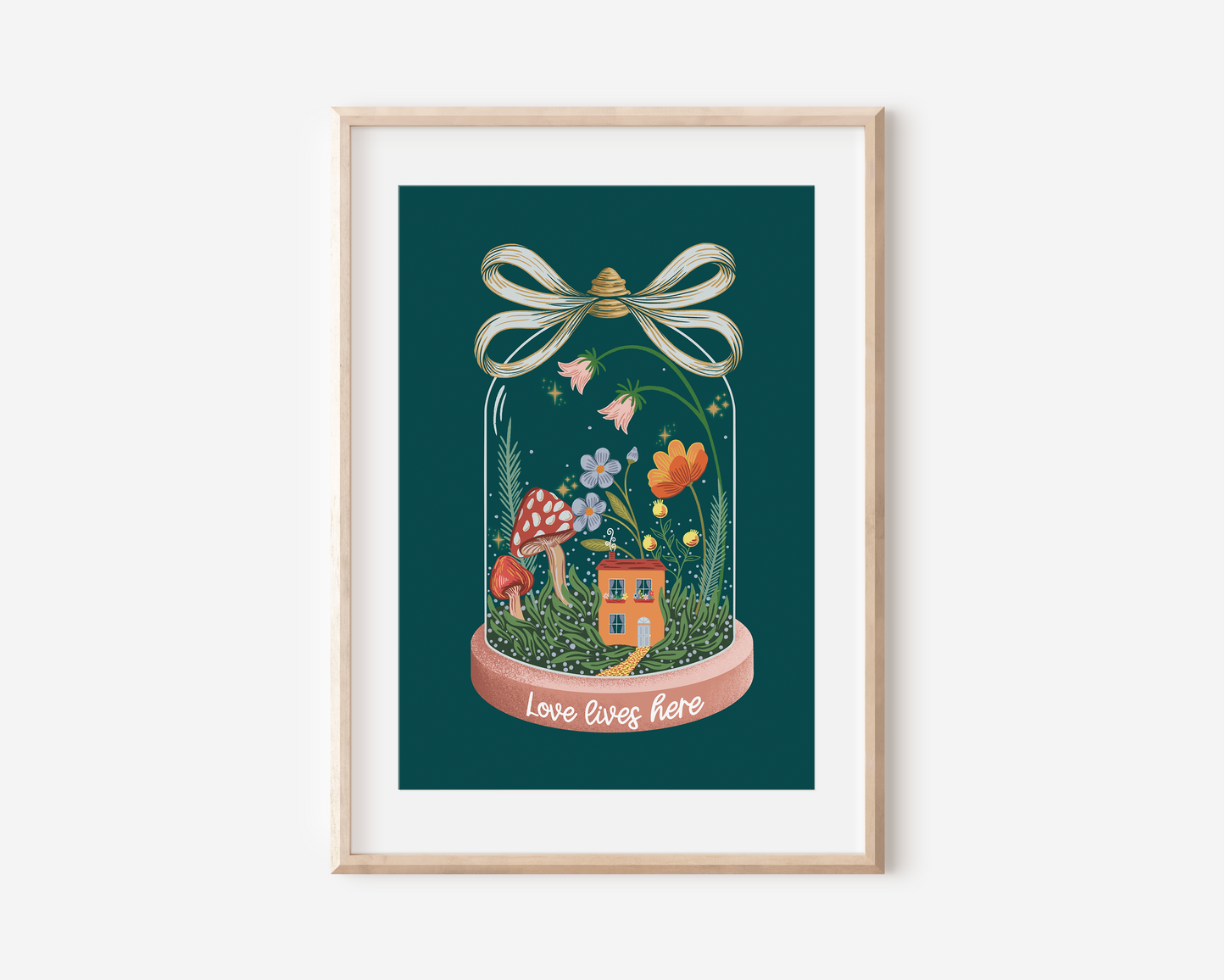 Love Lives Here Art Print