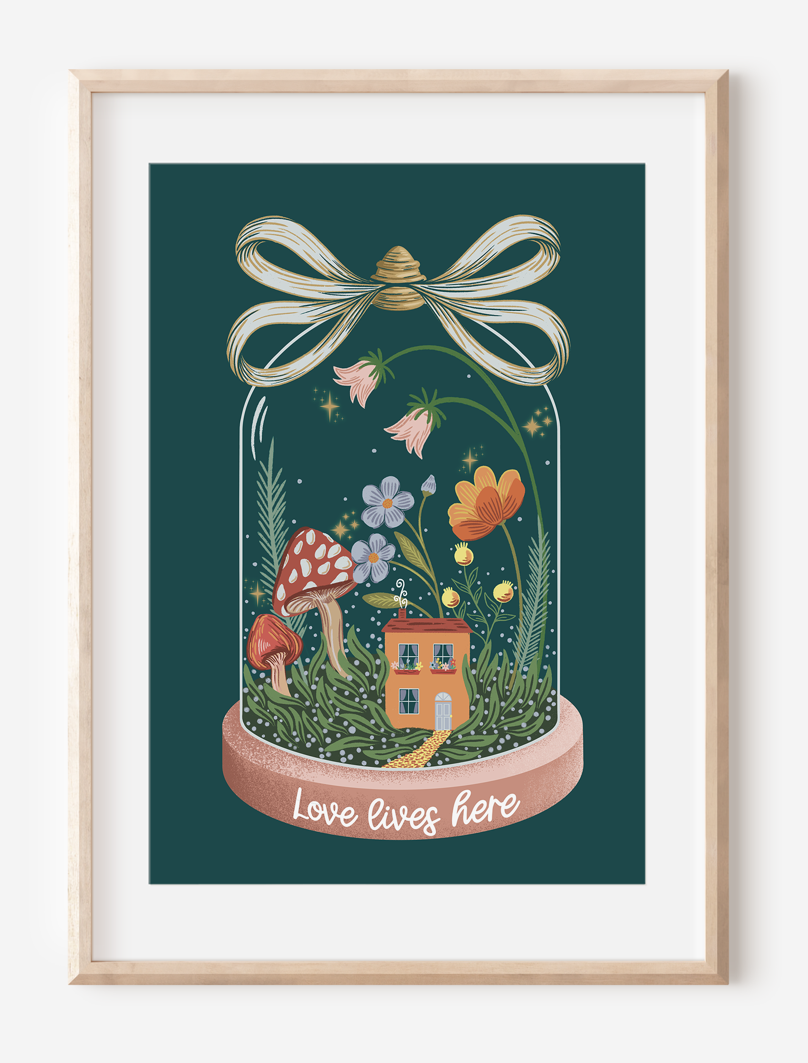 Love Lives Here Art Print