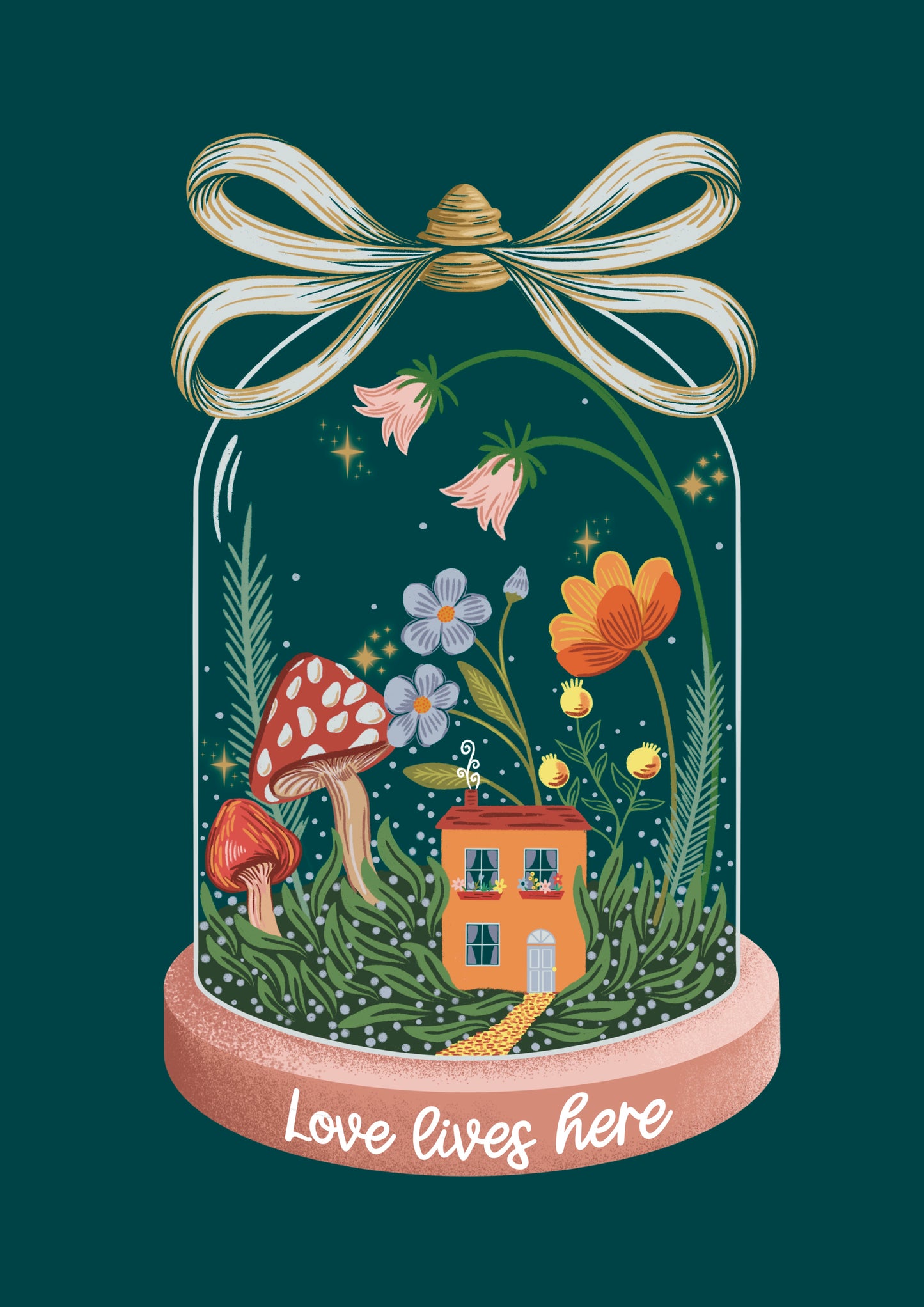 Love Lives Here Art Print
