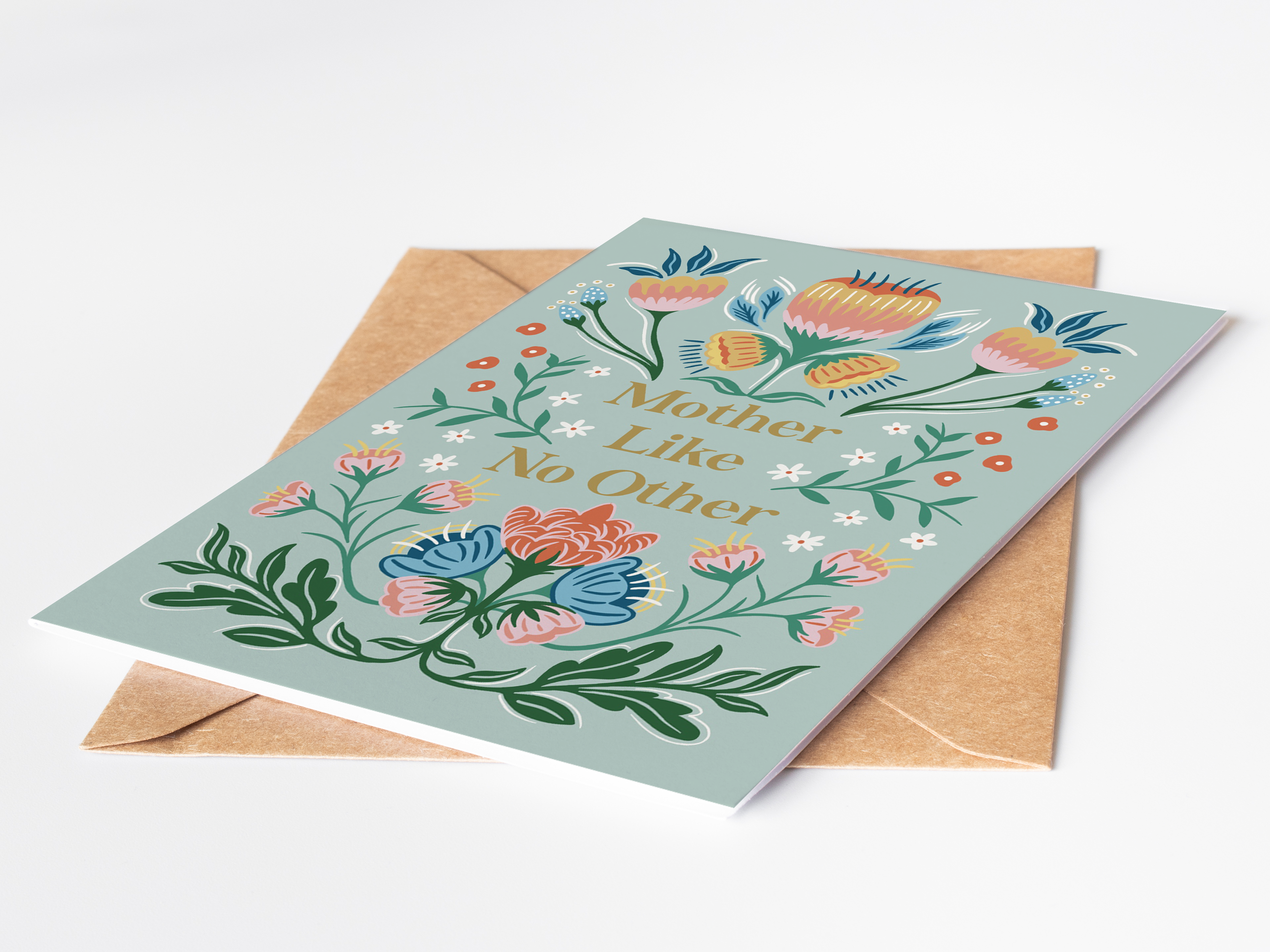 Folk Floral Mother's Day Card