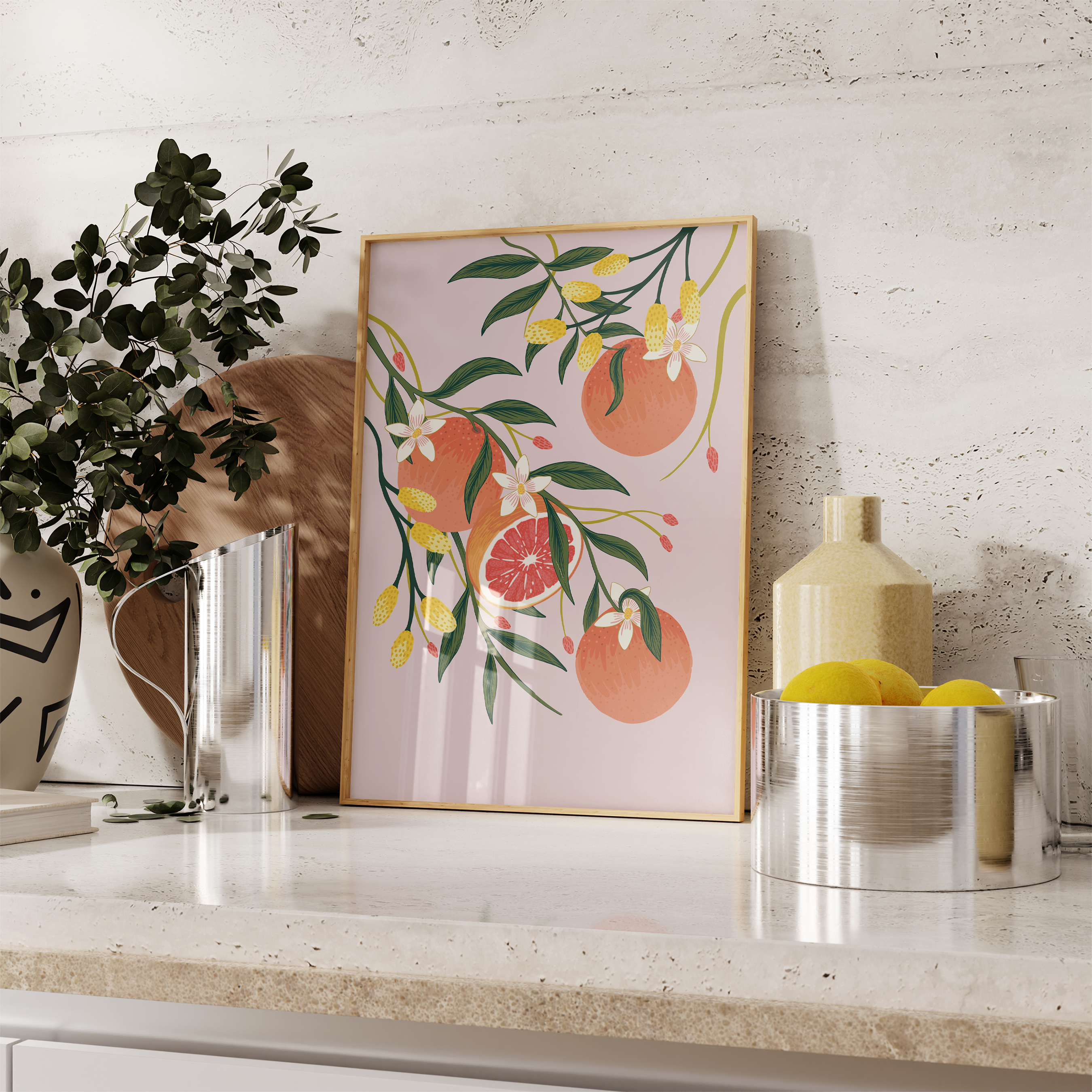 Citrus Fruits Art Print