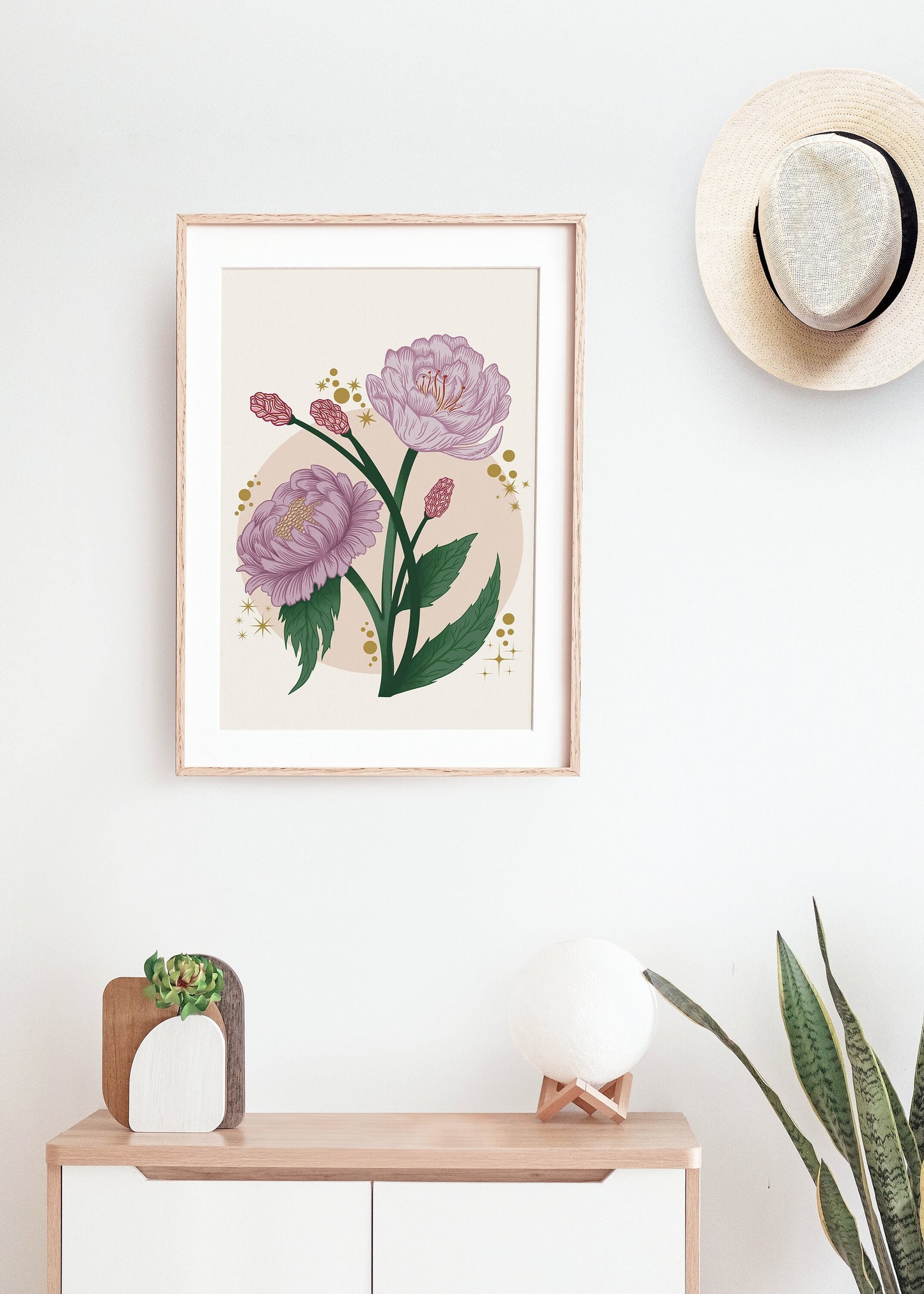 Peony Floral Art Print