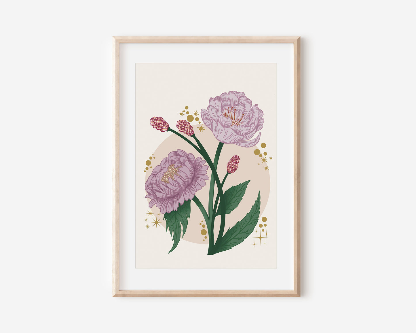 Peony Floral Art Print