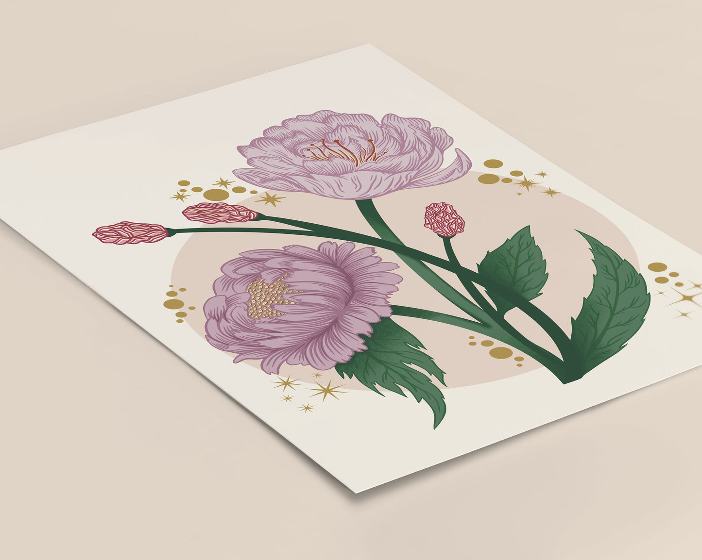 Peony Floral Art Print