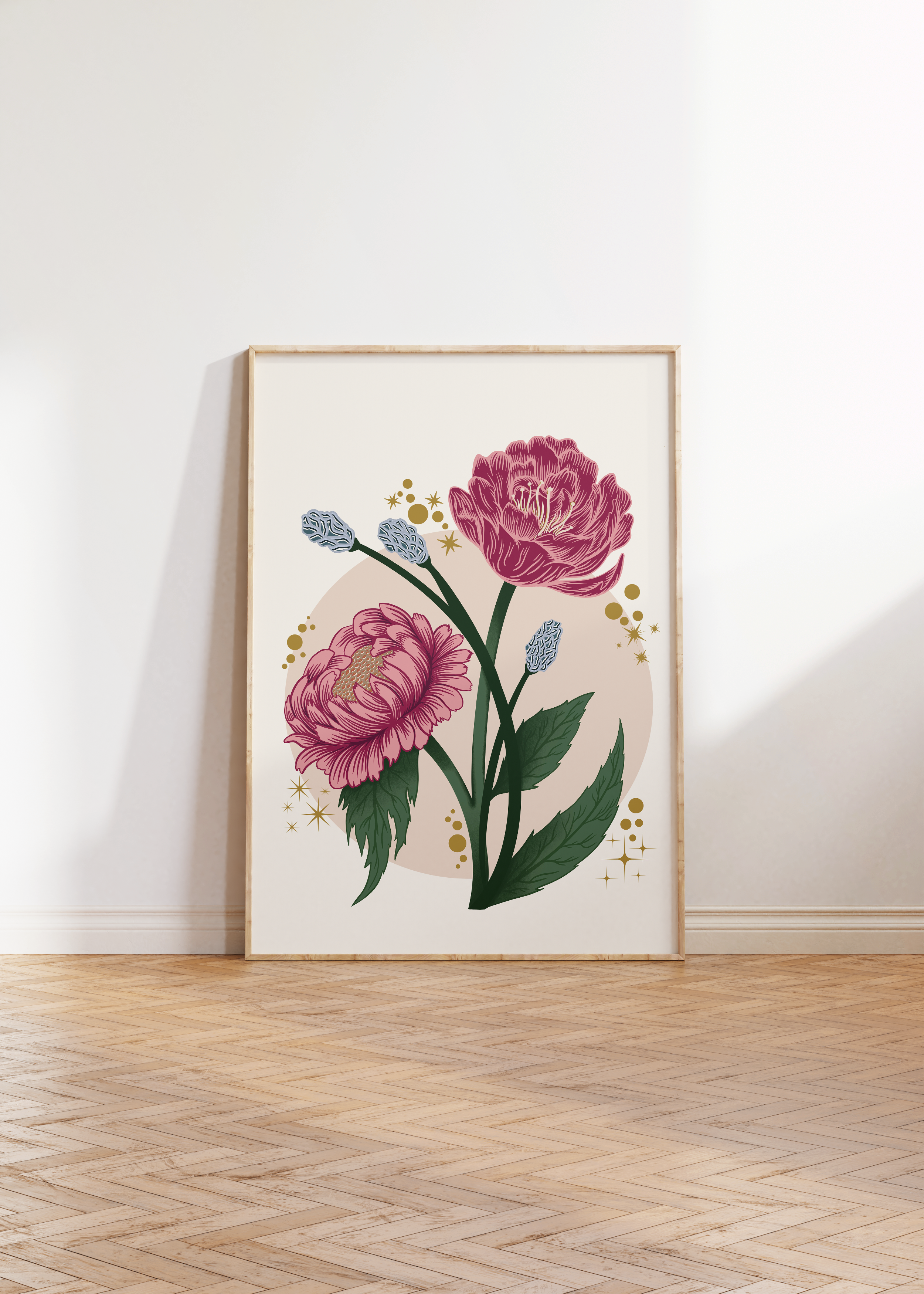 Peony Floral Art Print