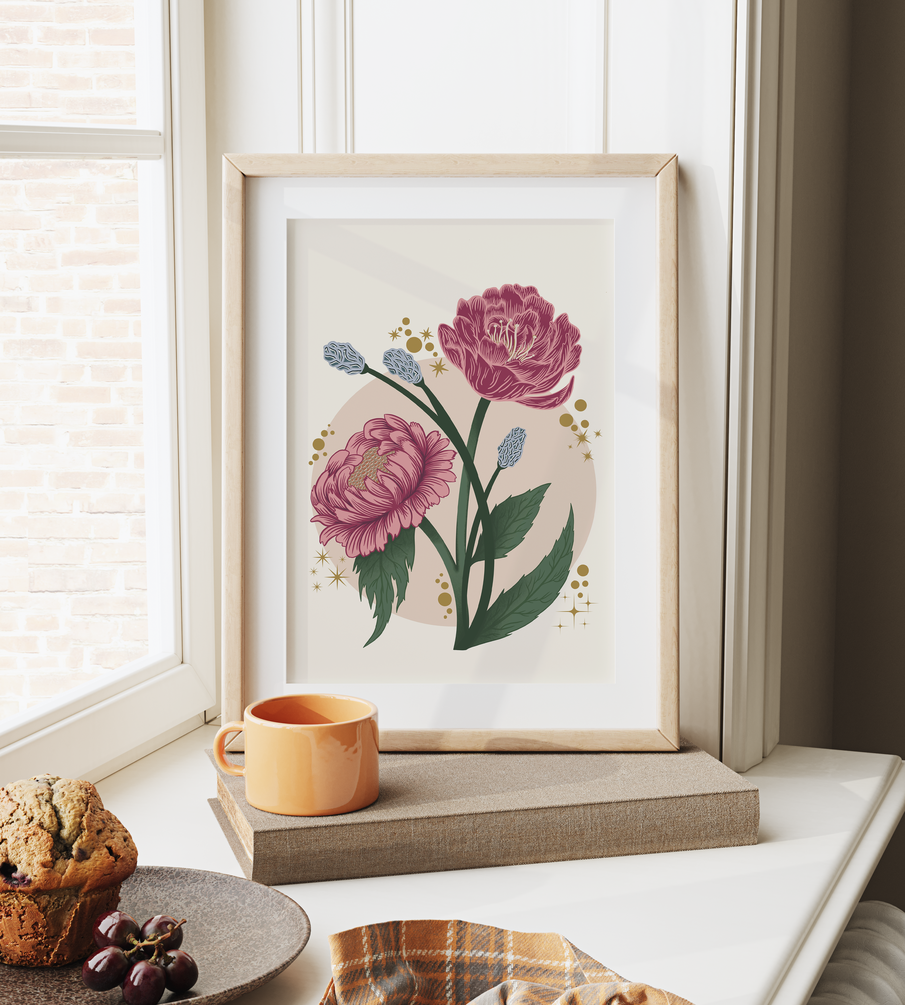 Peony Floral Art Print