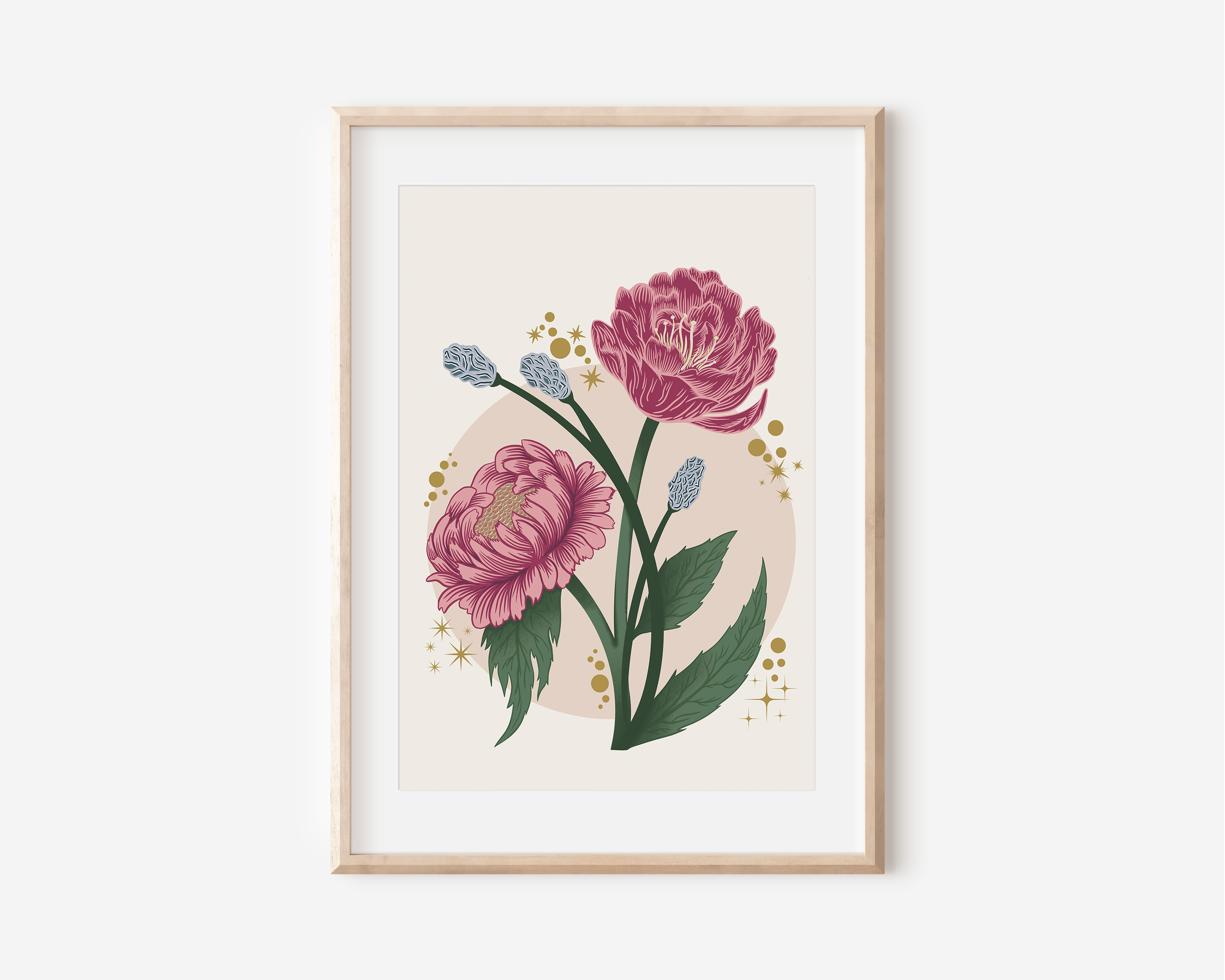Peony Floral Art Print