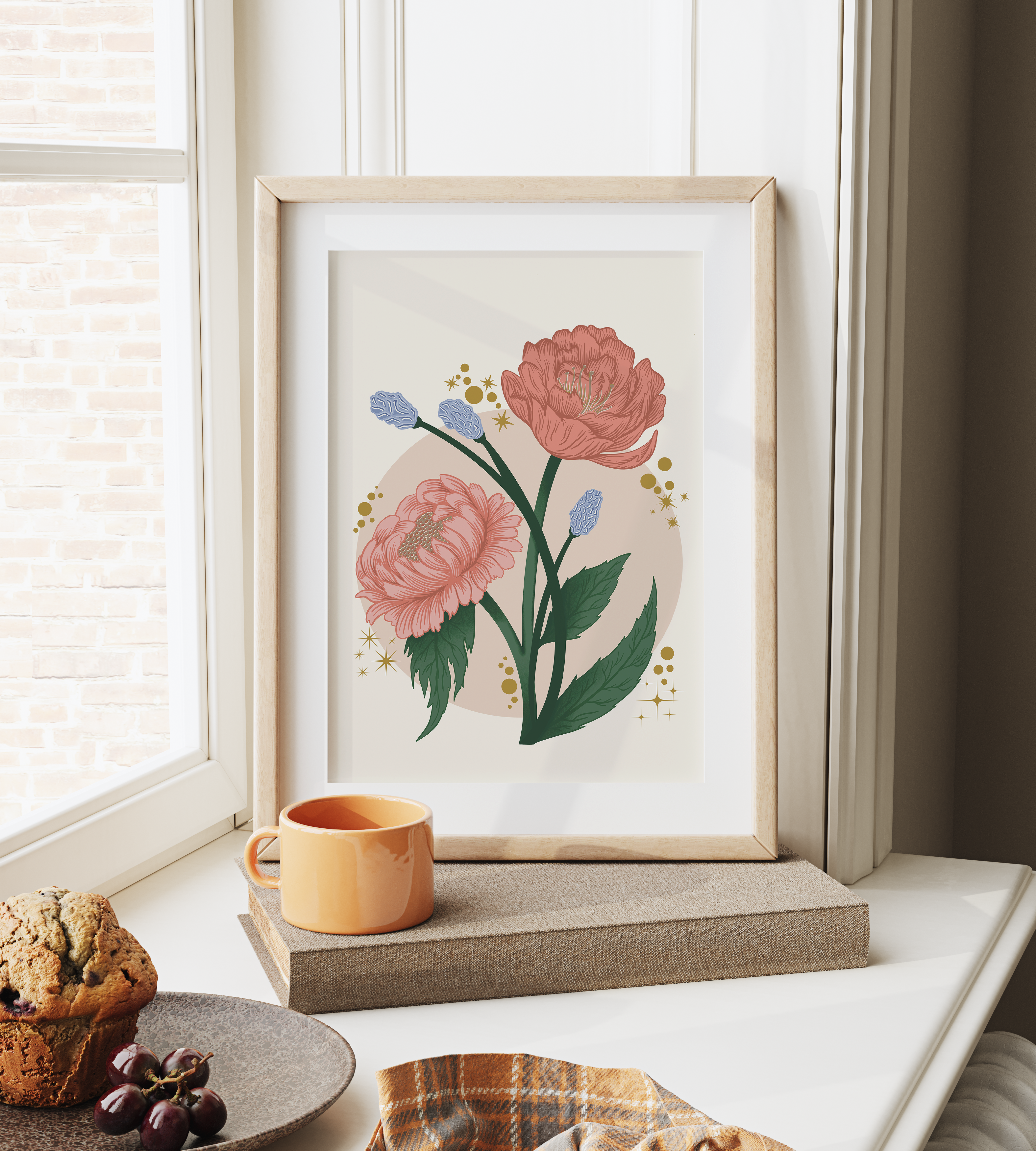 Peony Floral Art Print