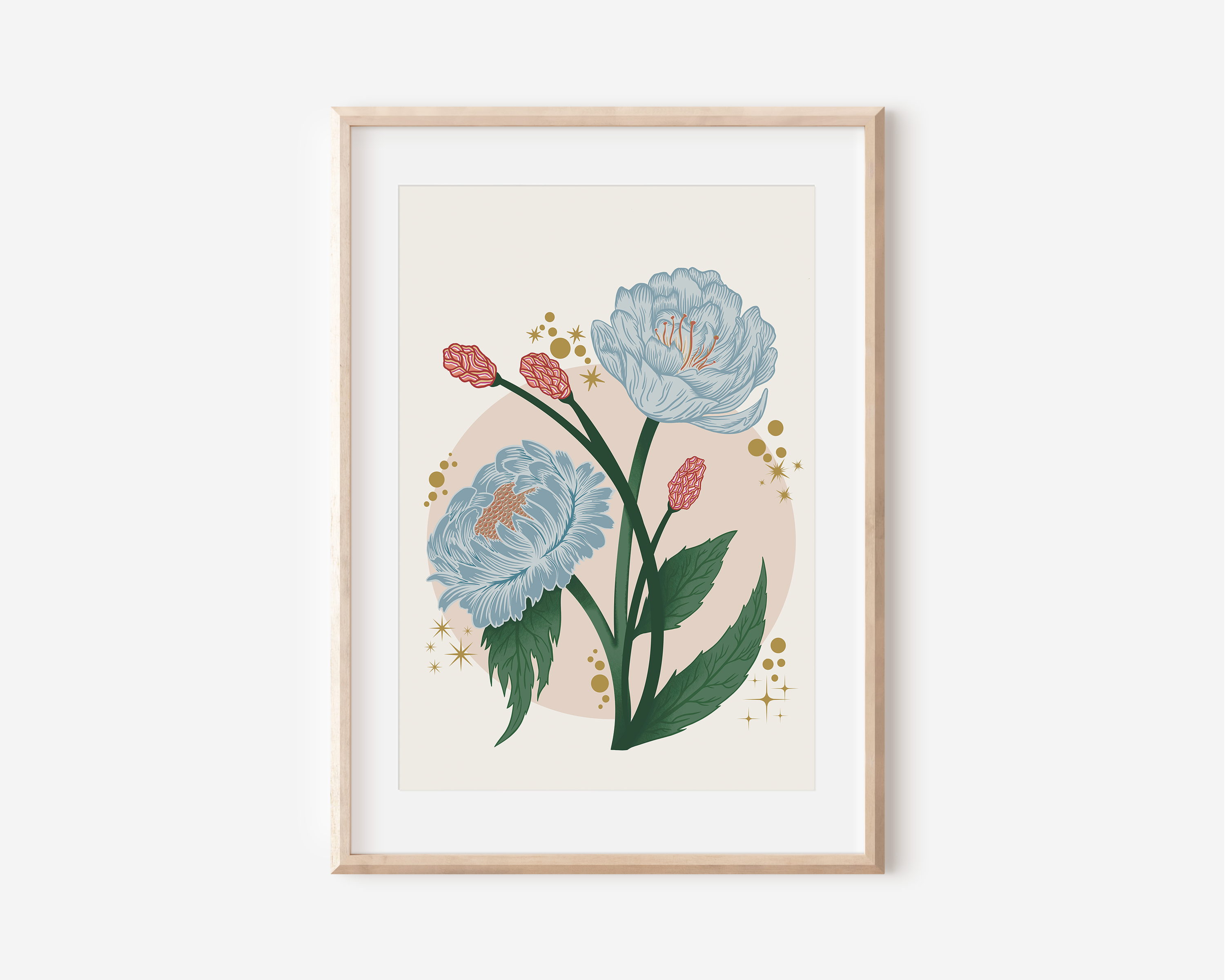 Peony Floral Art Print