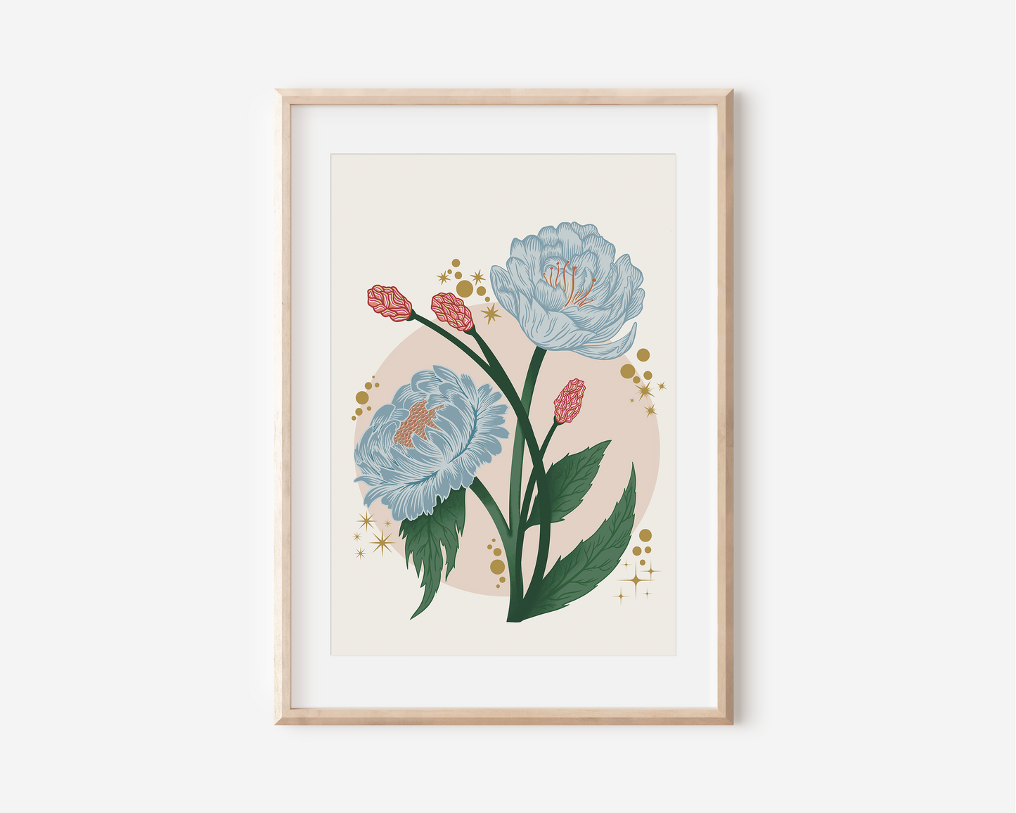 Peony Floral Art Print