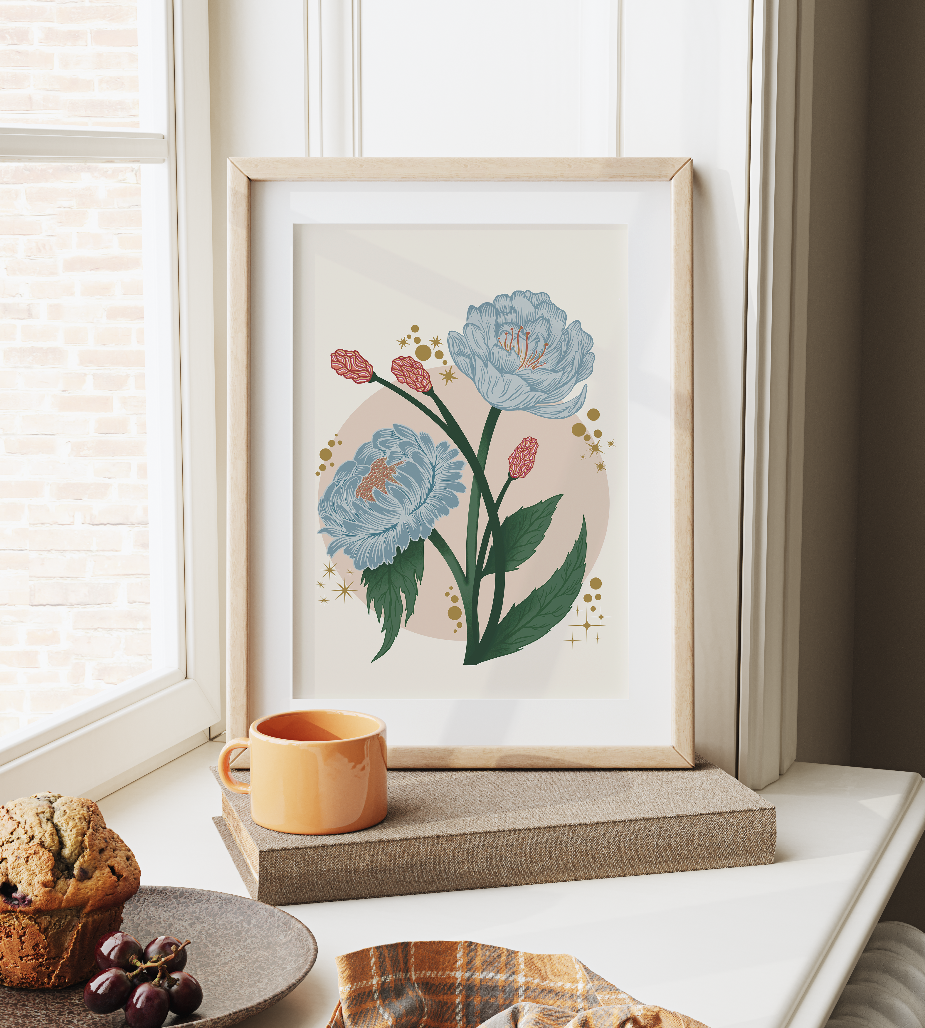 Peony Floral Art Print