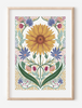 Sunflower Floral Art Prrint