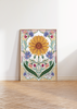 Sunflower Floral Art Prrint