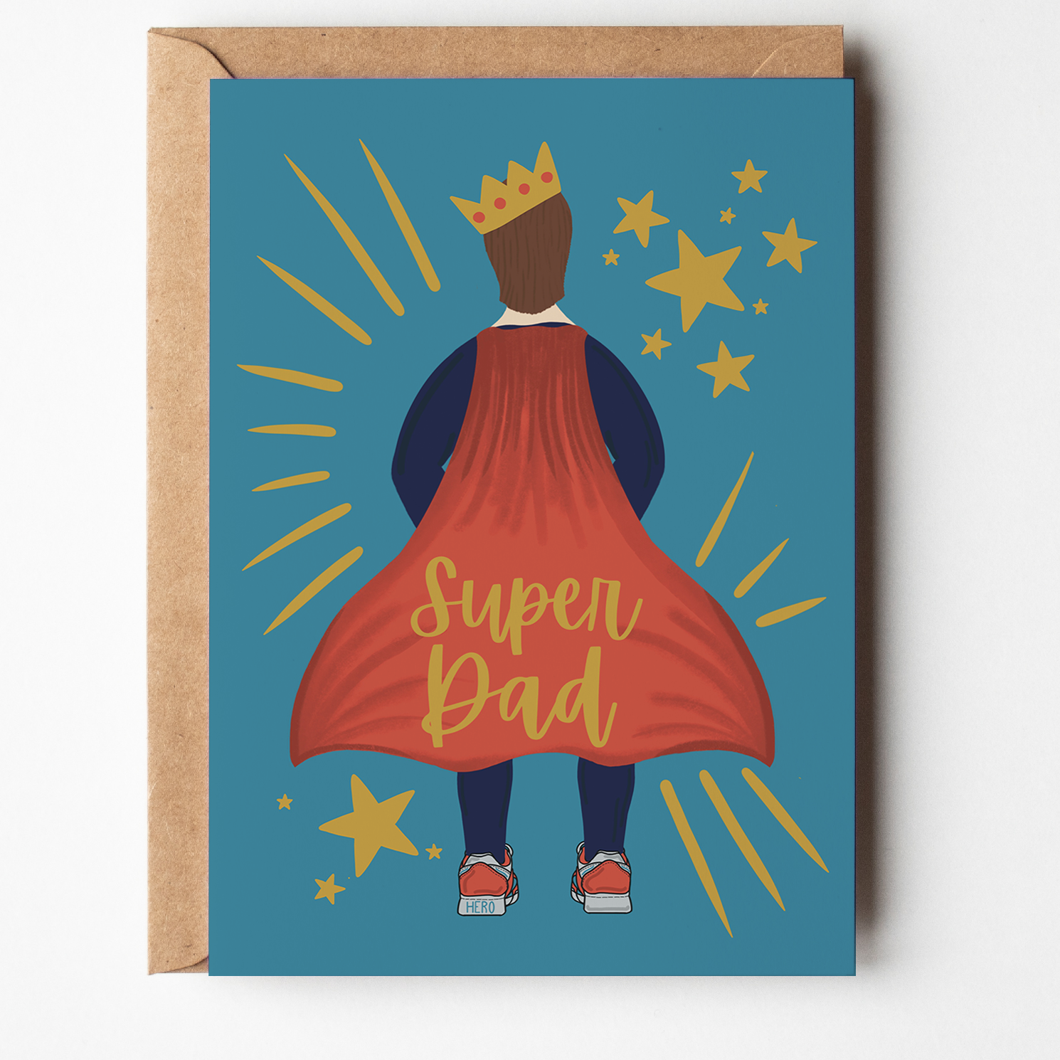 Super Dad Greetings Card