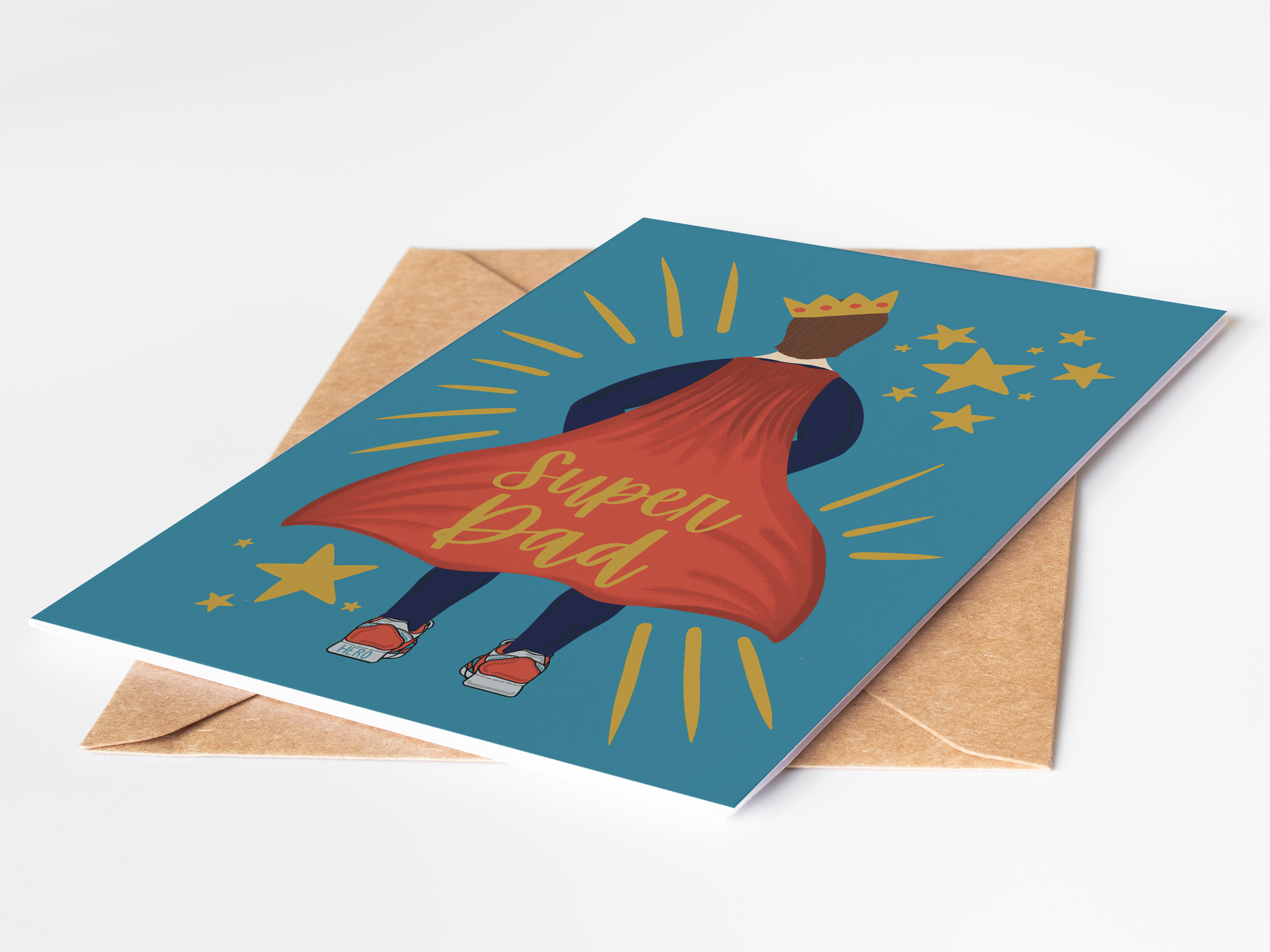 Super Dad Greetings Card