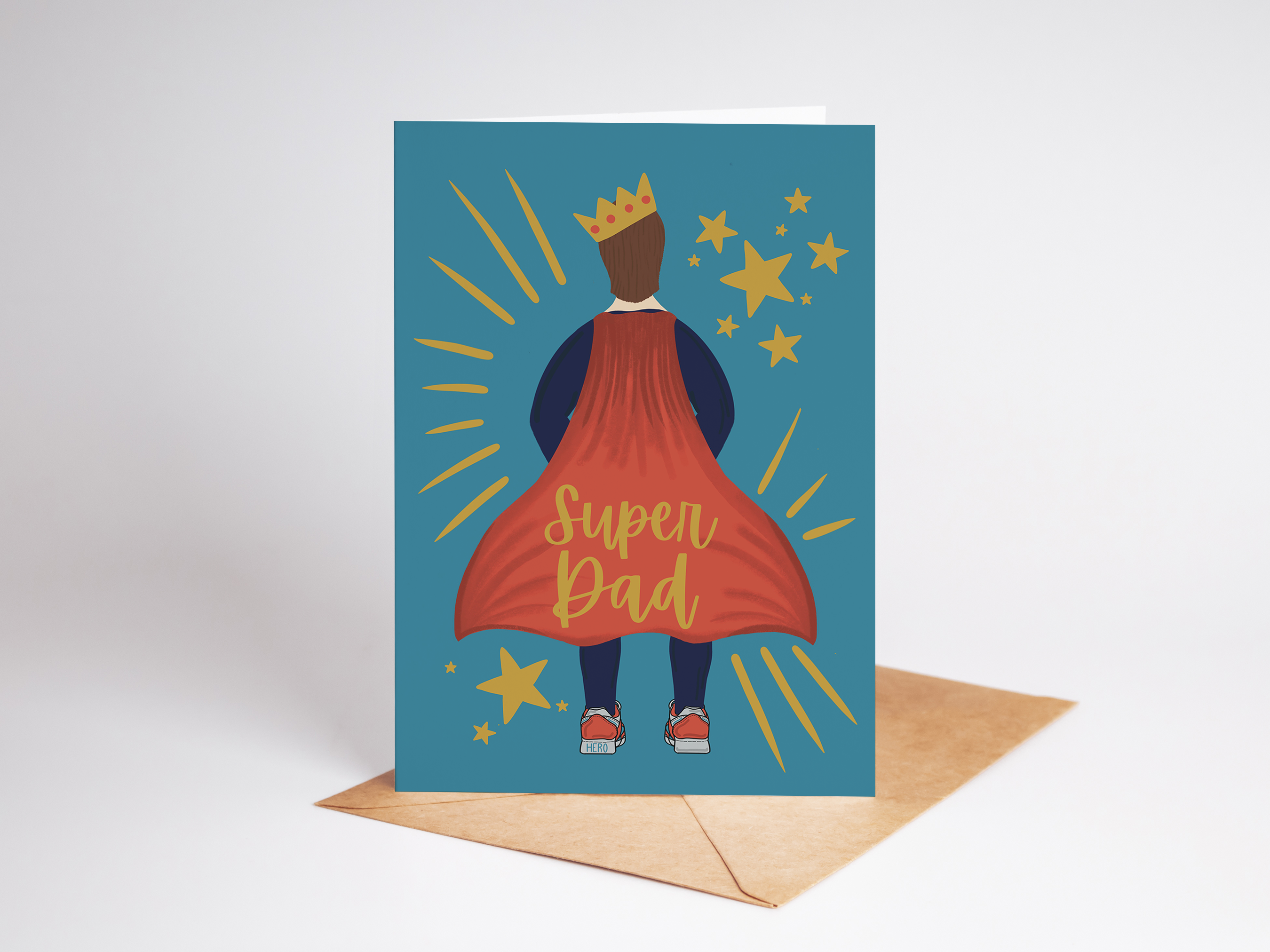 Super Dad Greetings Card