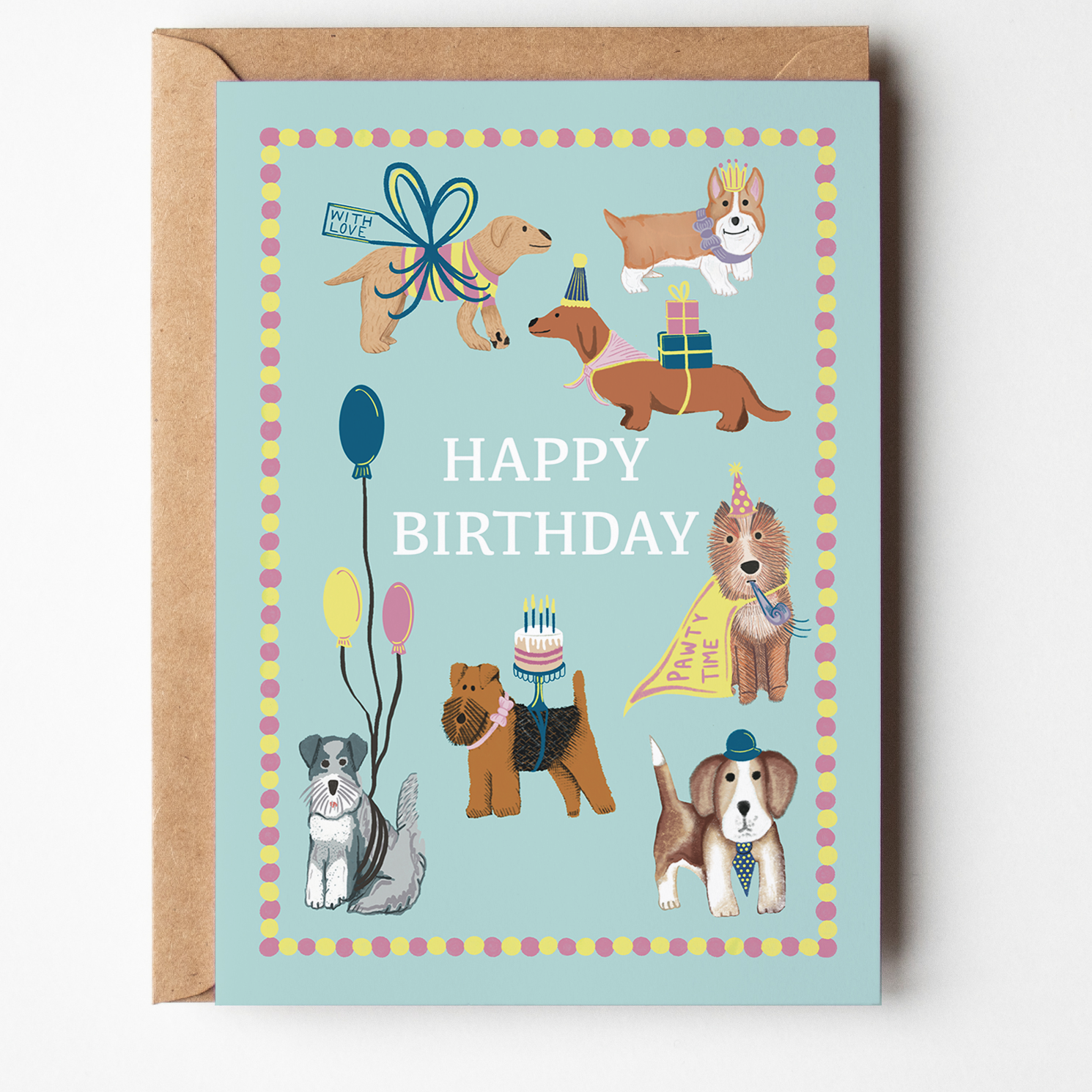 Happy Birthday Dog Greetings Card