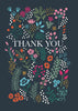 Floral Thank You Greetings Card
