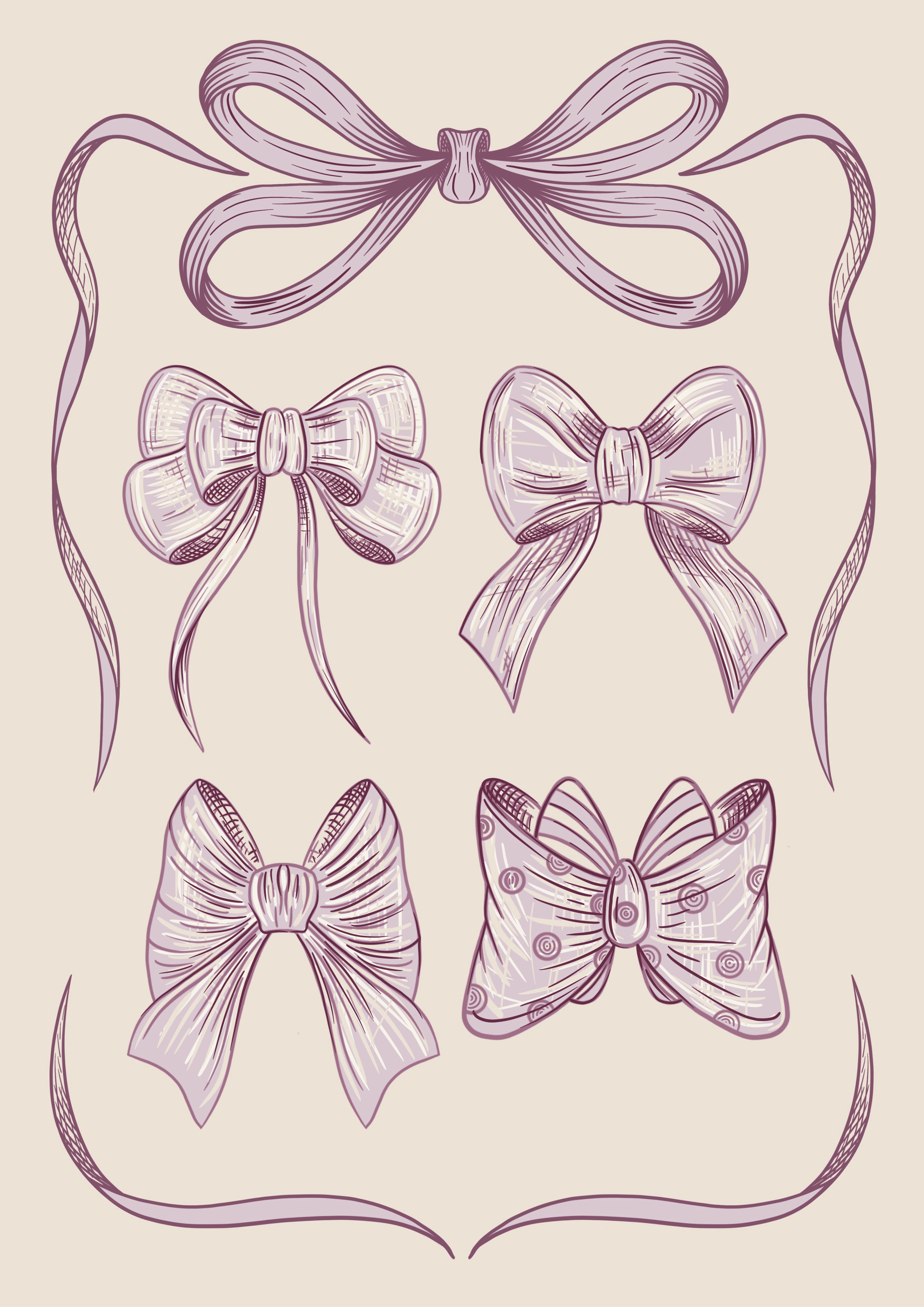 Ribbon Bow Art Print